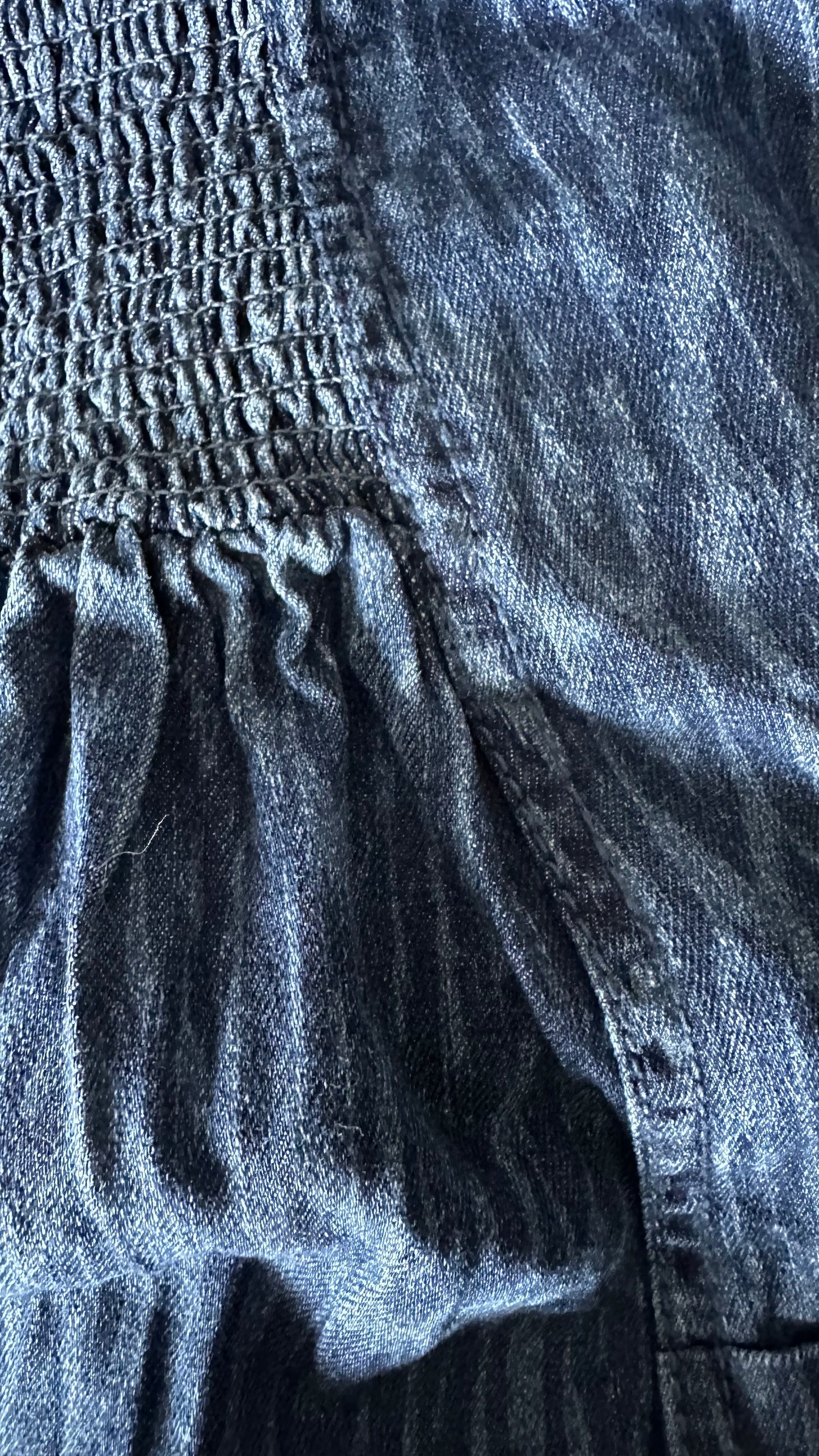 Pilcro @ Anthropologie blue denim animal print mini holiday casual dress medium UK 12-14 vgc