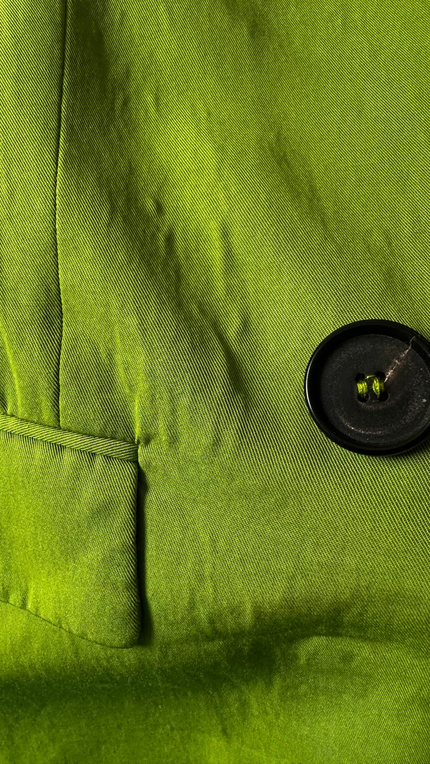 Zara pea green waistcoat top blazer small UK 8-10 vgc