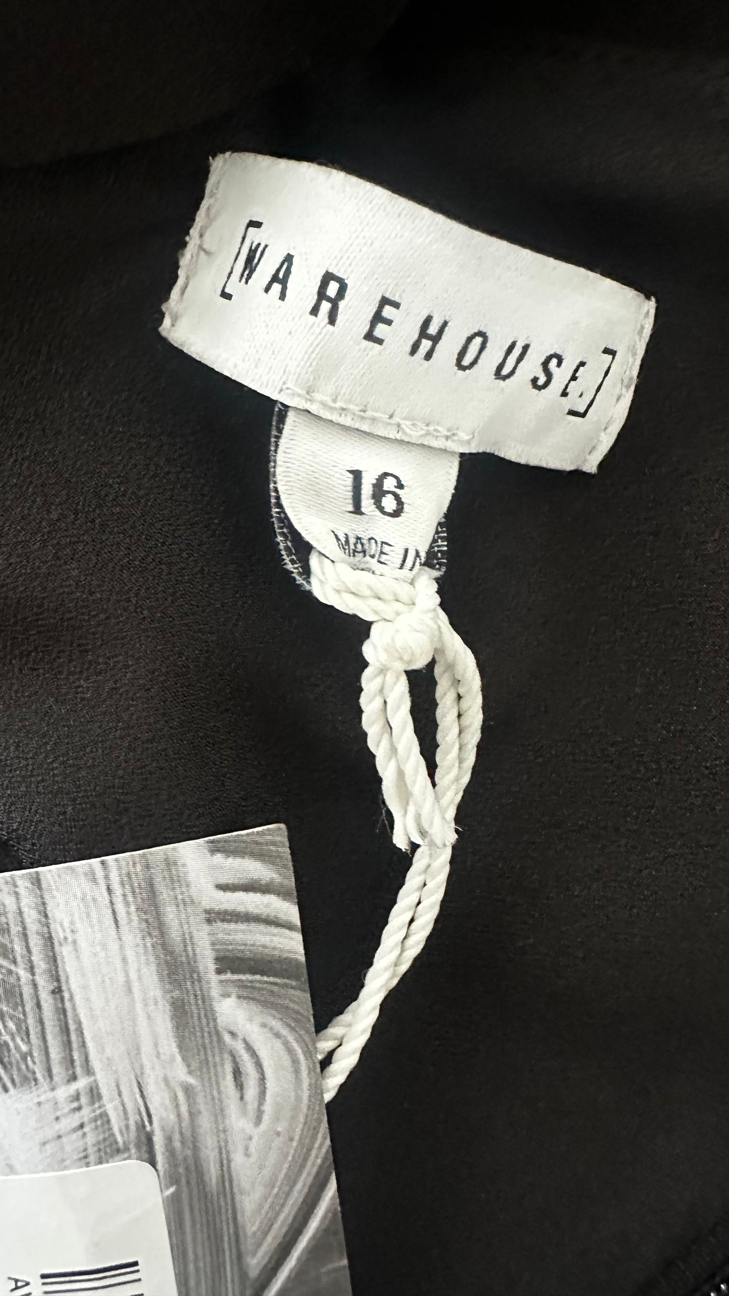 Warehouse black diamanté event jumpsuit playsuit extra large UK 14 new bnwt XMS25