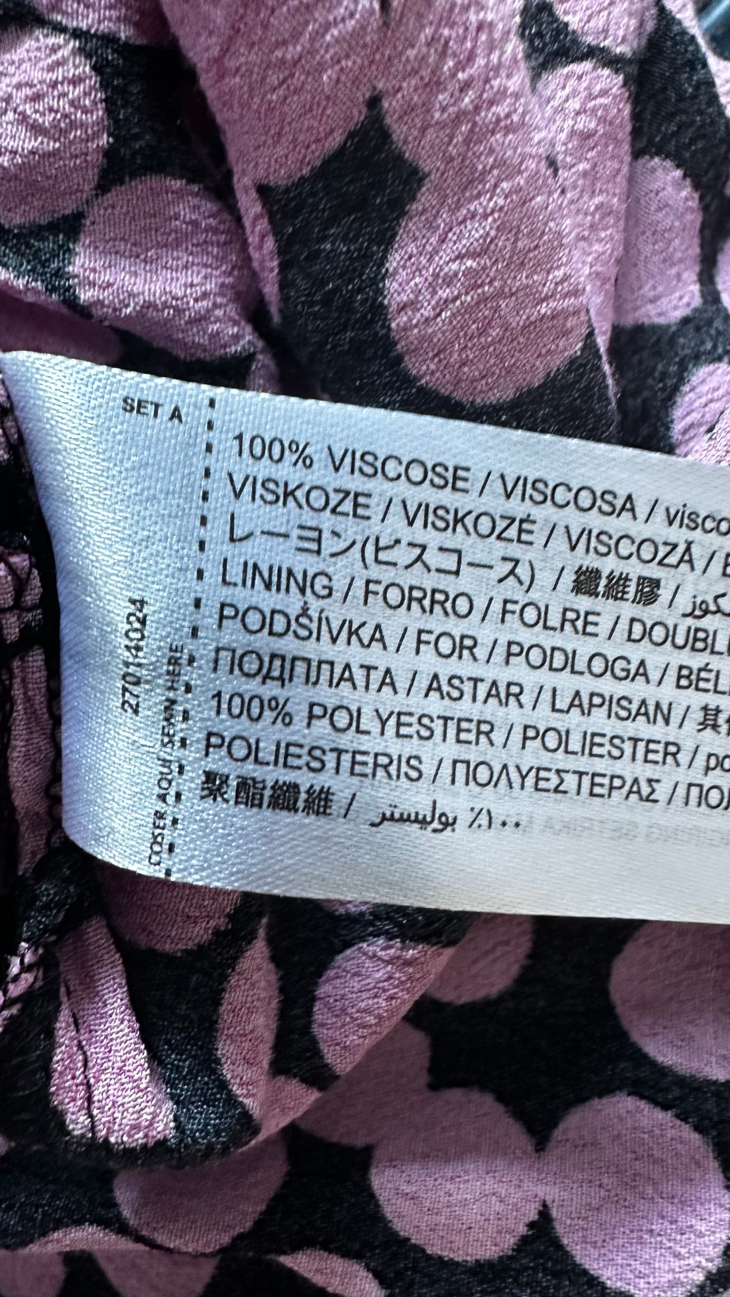 Mango navy blue pink polka dot event dress medium UK 10-12 vgc long backlesss