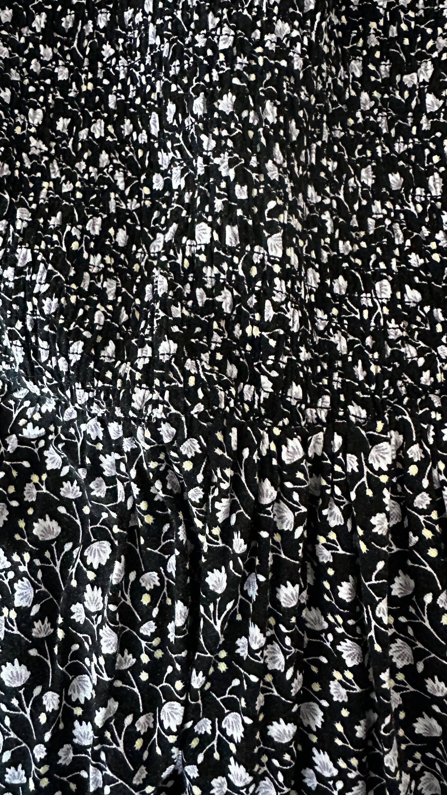 & other stories black lilac tiered prairie midi long dress extra large UK 10 12 14