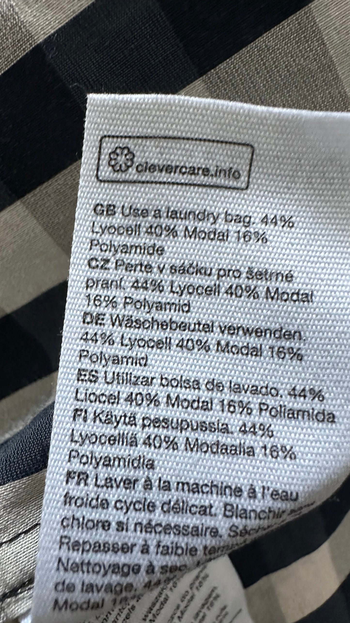 & other stories navy beige check gingham dress small medium UK 10 oversized vgc