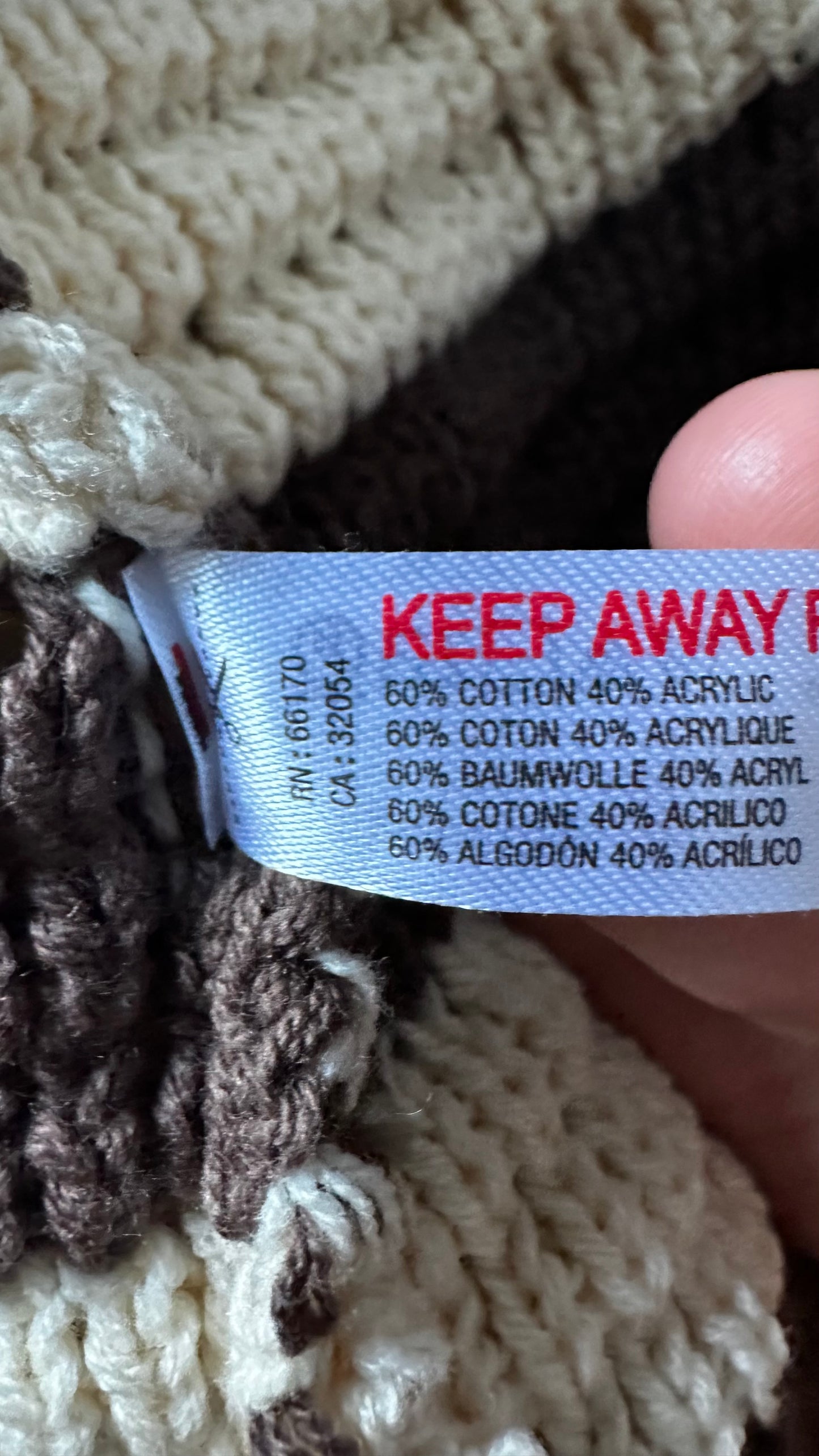 Anthropologie brown cream crochet mini slip dress large UK 14-16 new bnwt