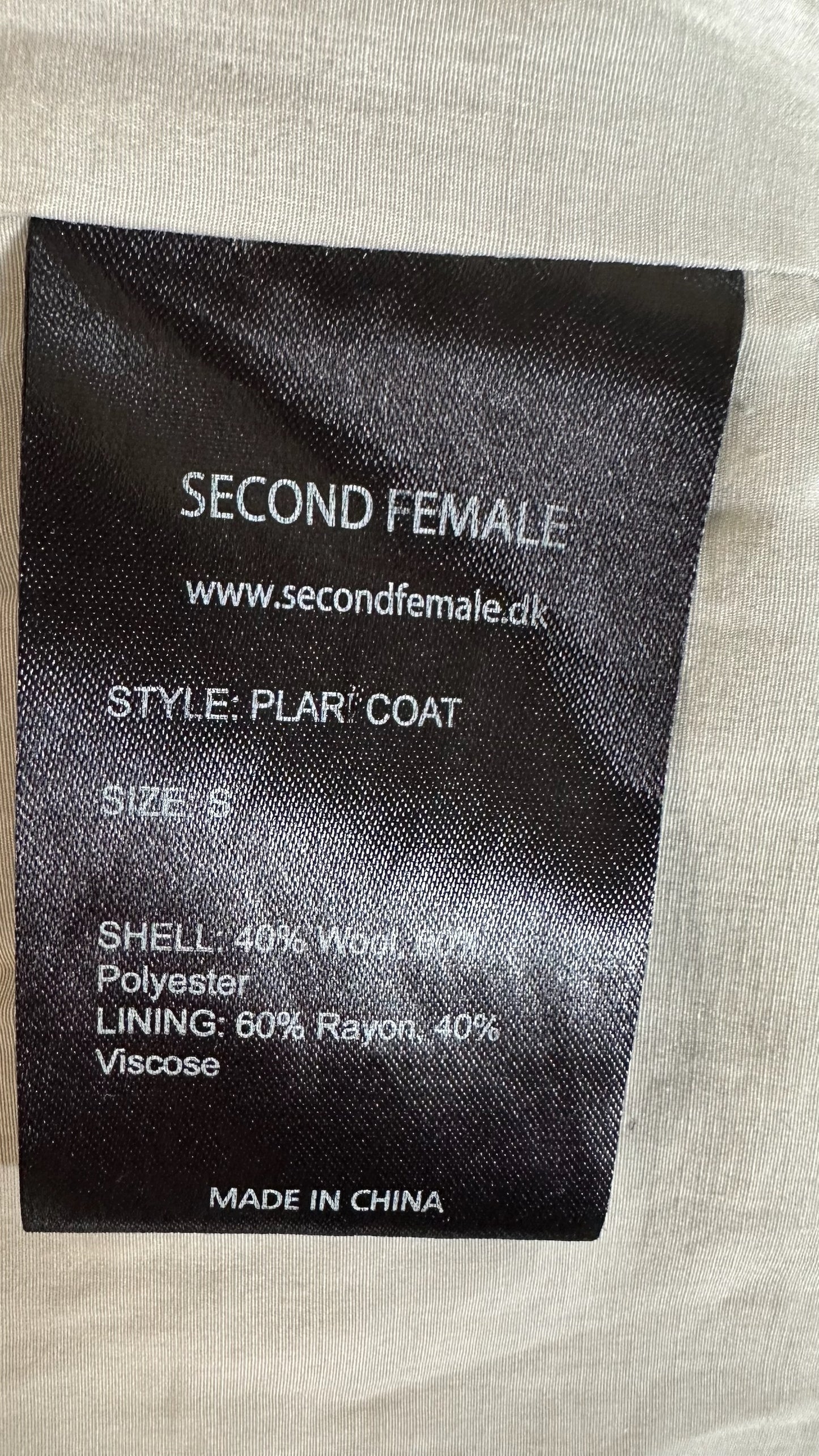 Second female @ Anthropologie grey marl long line coat small UK 8 vgc w25