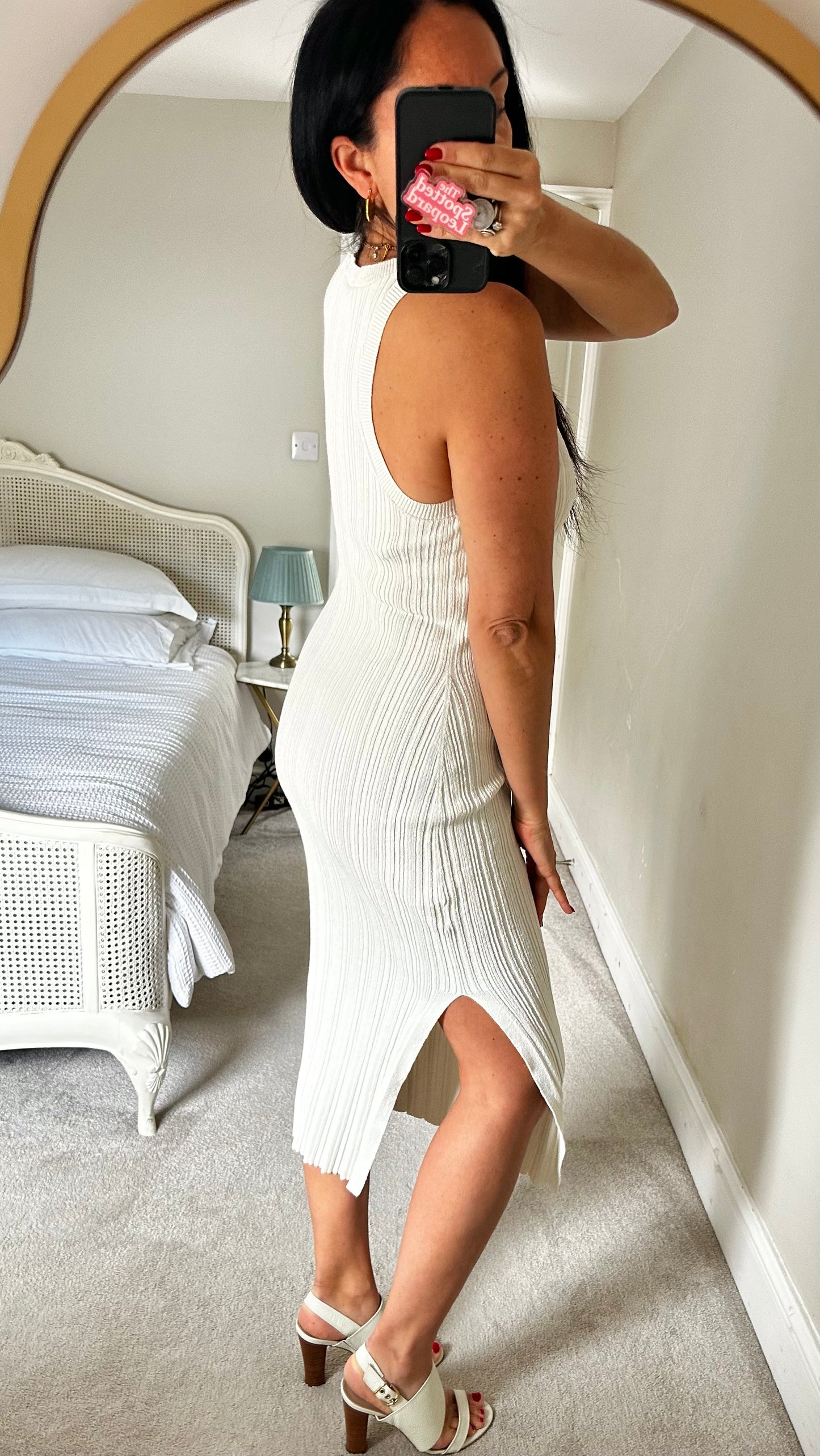 & other stories quite ribbed midi long dress small UK 8 10 vgc