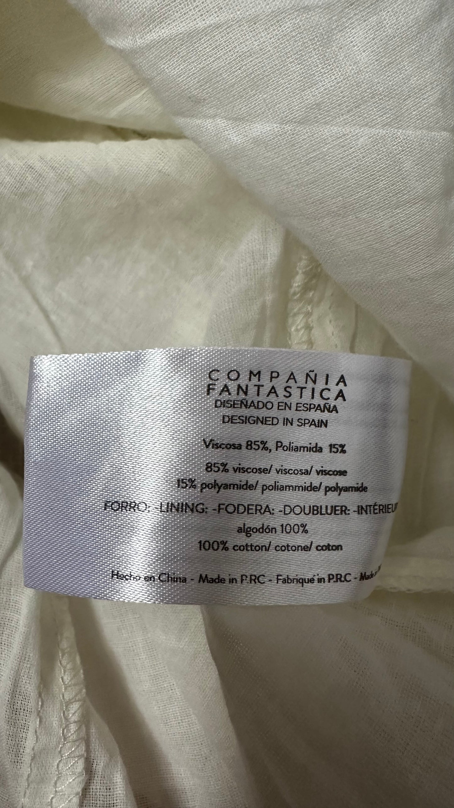 Compañia Fantastica lilac floral backless midi long dress medium UK 12 vgc event holiday