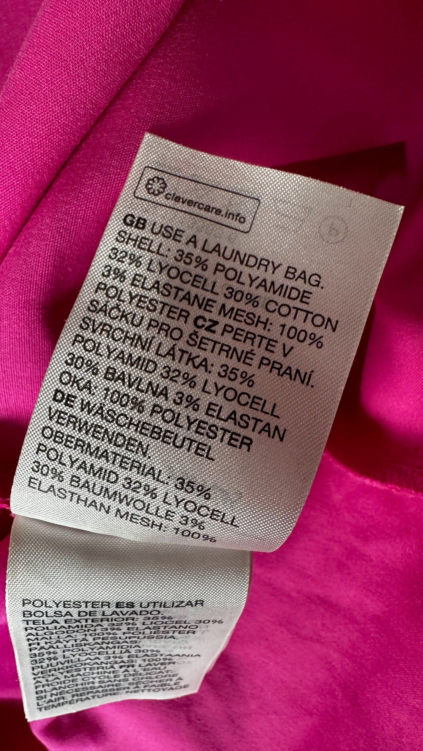 & other stories fuchsia pink event party statement dress medium UK 12 vgc