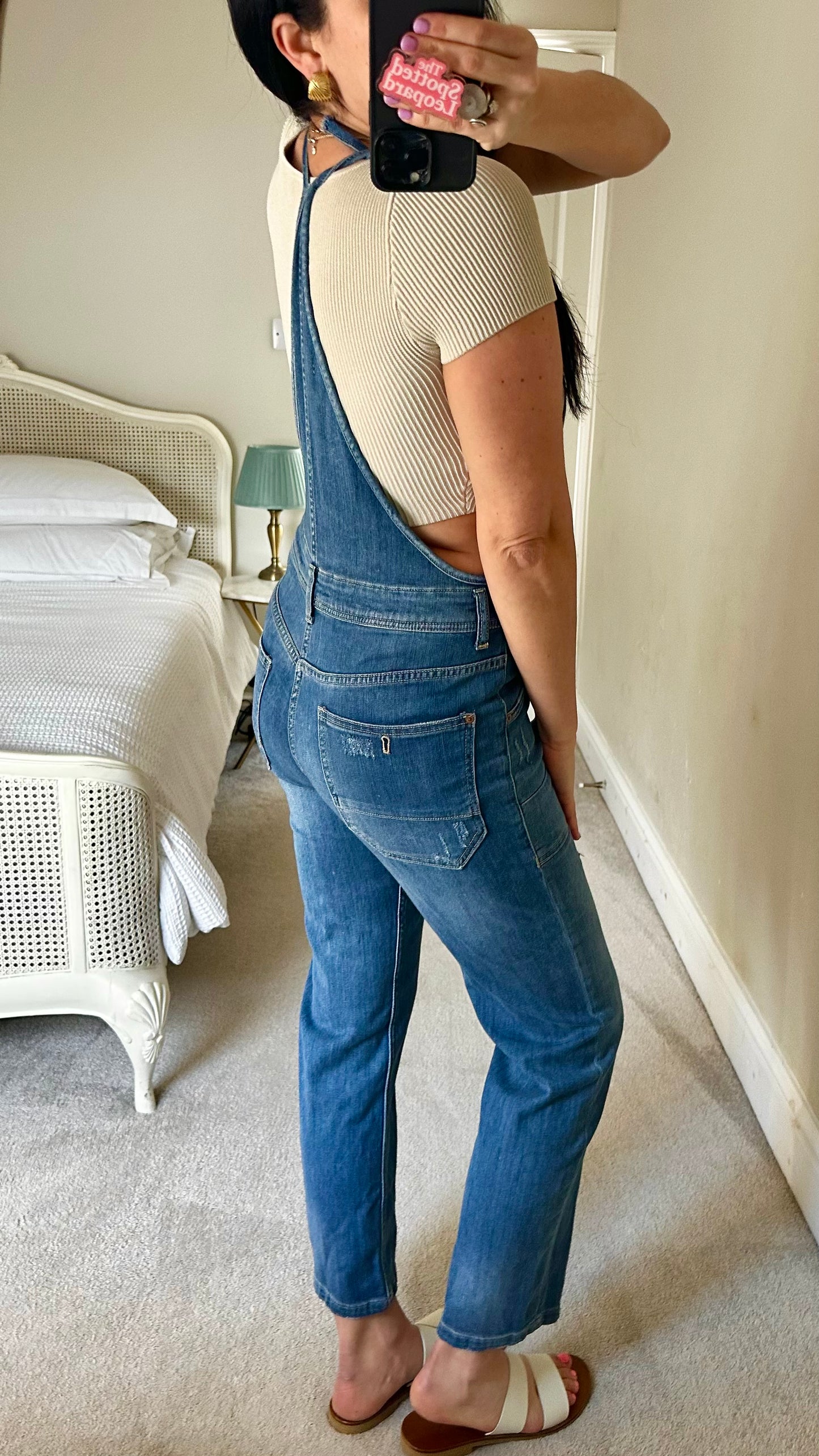 Pilcro @ Anthropologie blue denim jeans dungarees trousers UK 10 small vgc jumpsuit