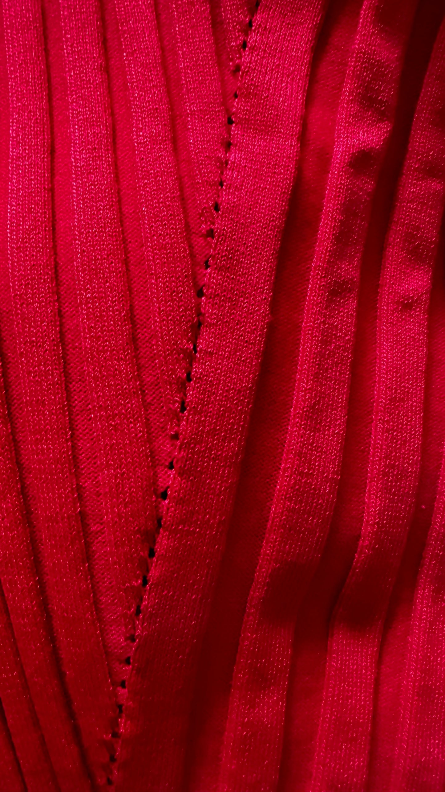 Topshop bright red ribbed knitted maxi jumper dress large UK 12-14 vgc XMS25