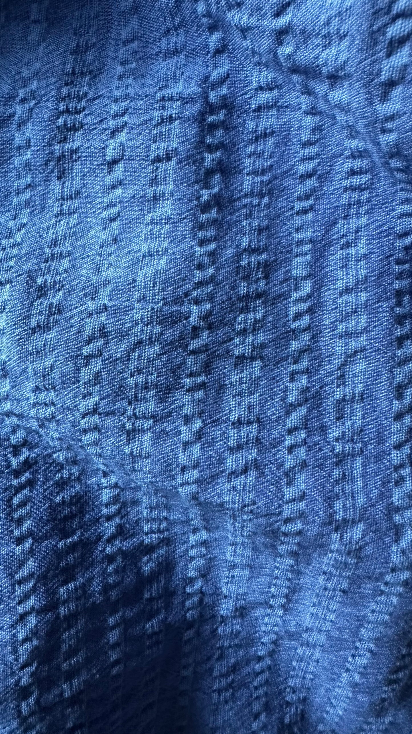 Nobody’s Child light blue lilac stripe backless midi dress medium UK 12 14 vgc