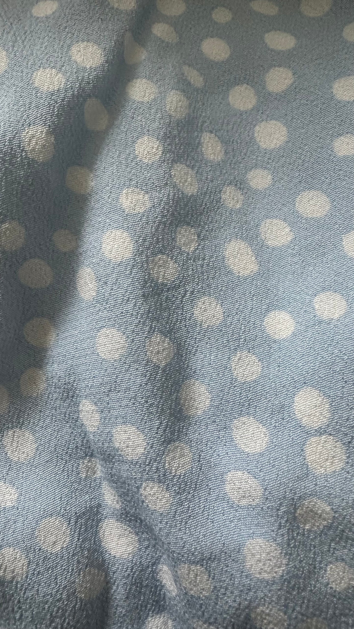 Zara light blue white polka dot mini dress extra large UK 12 14 vgc