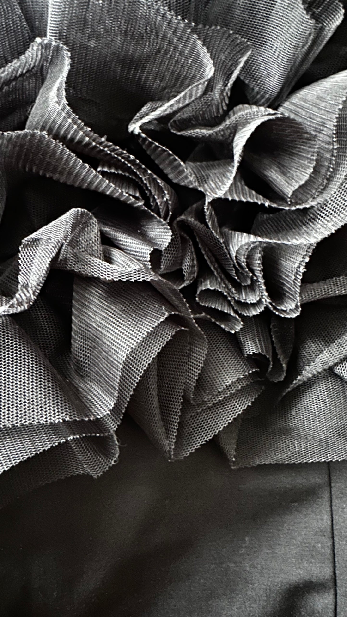 & other stories black ruffle mini dress small UK 8 event lbd vgc