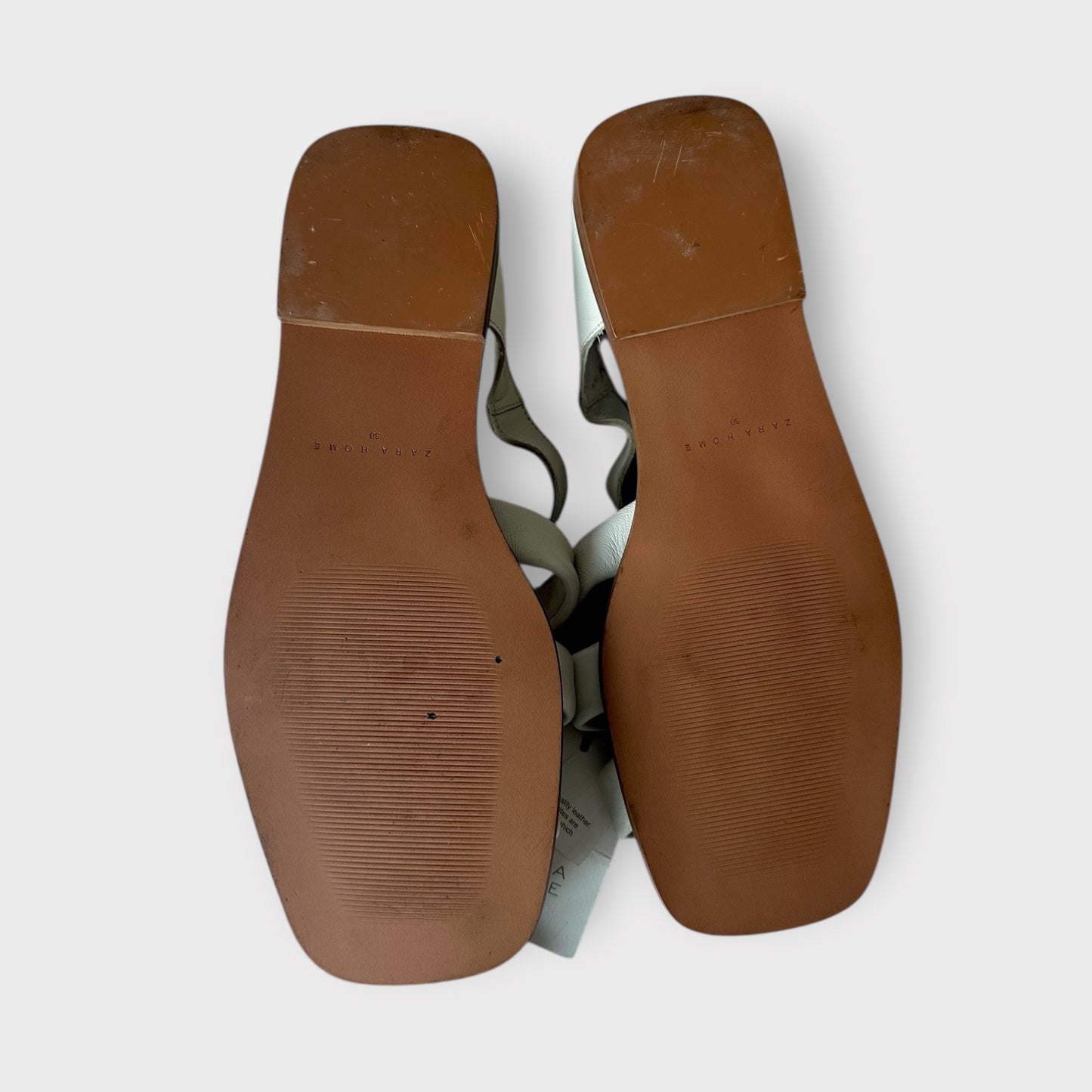 Zara caged leather gladiator fisherman sandal flats shoes EU 39 UK 6 new bnwt