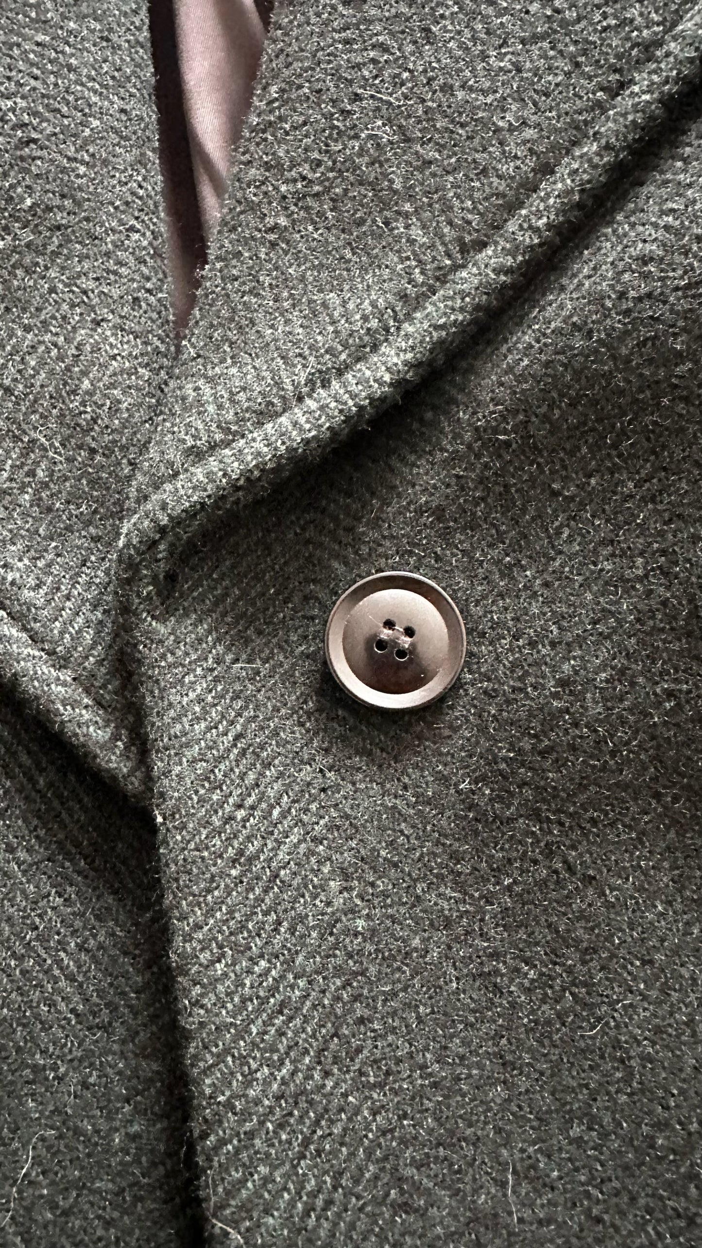 & other stories dark forest green wool blend coat small UK 8 vgc