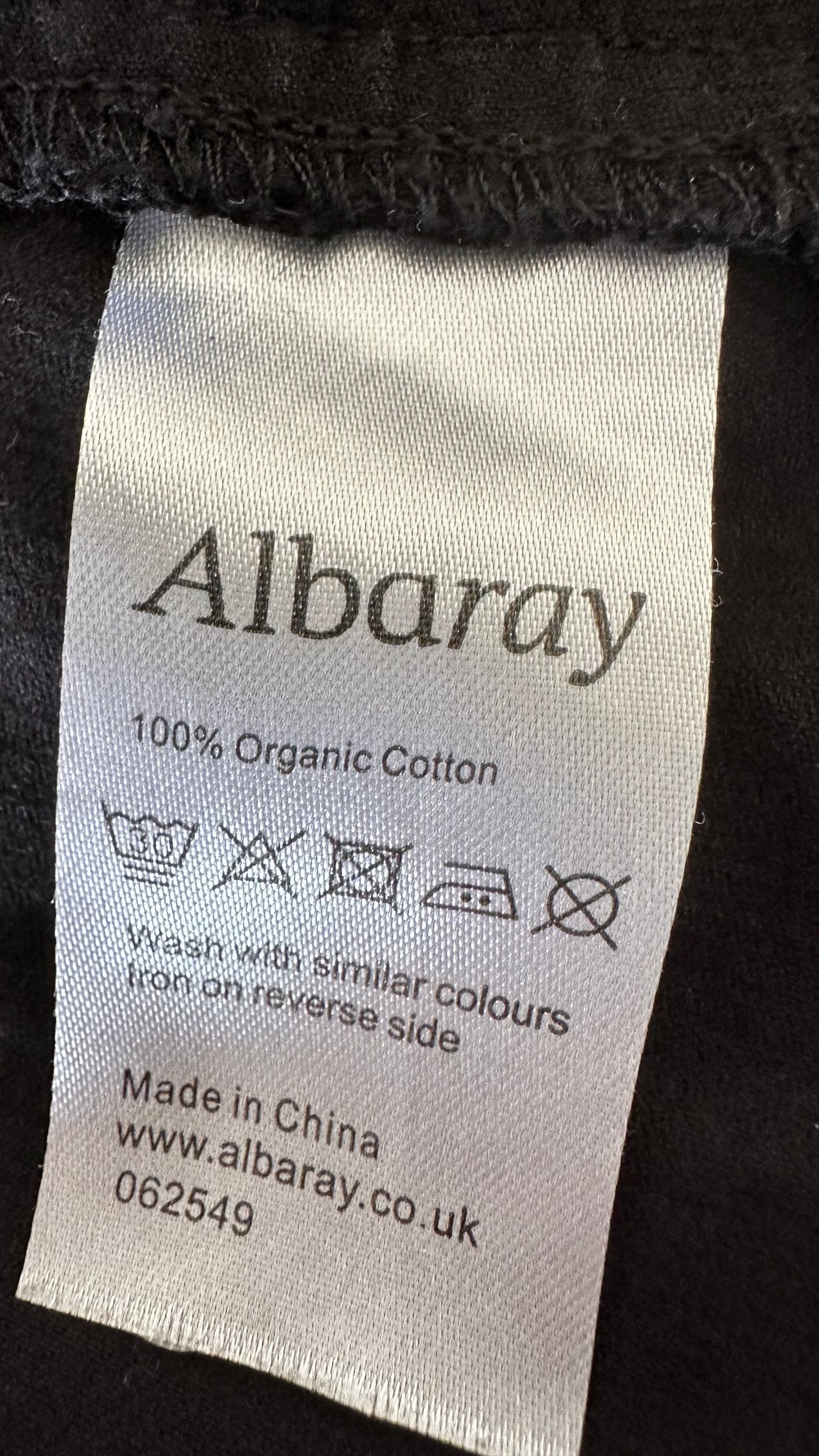Albaray black corduroy mini dress medium UK 14 vgc casual