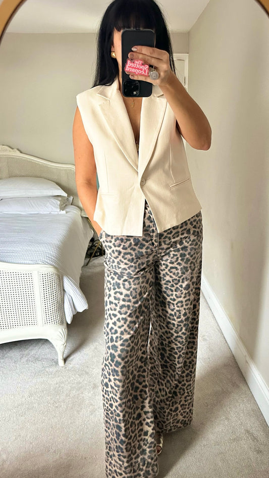 Claudie Pierlot cream waistcoat vest UK 10-12 vgc