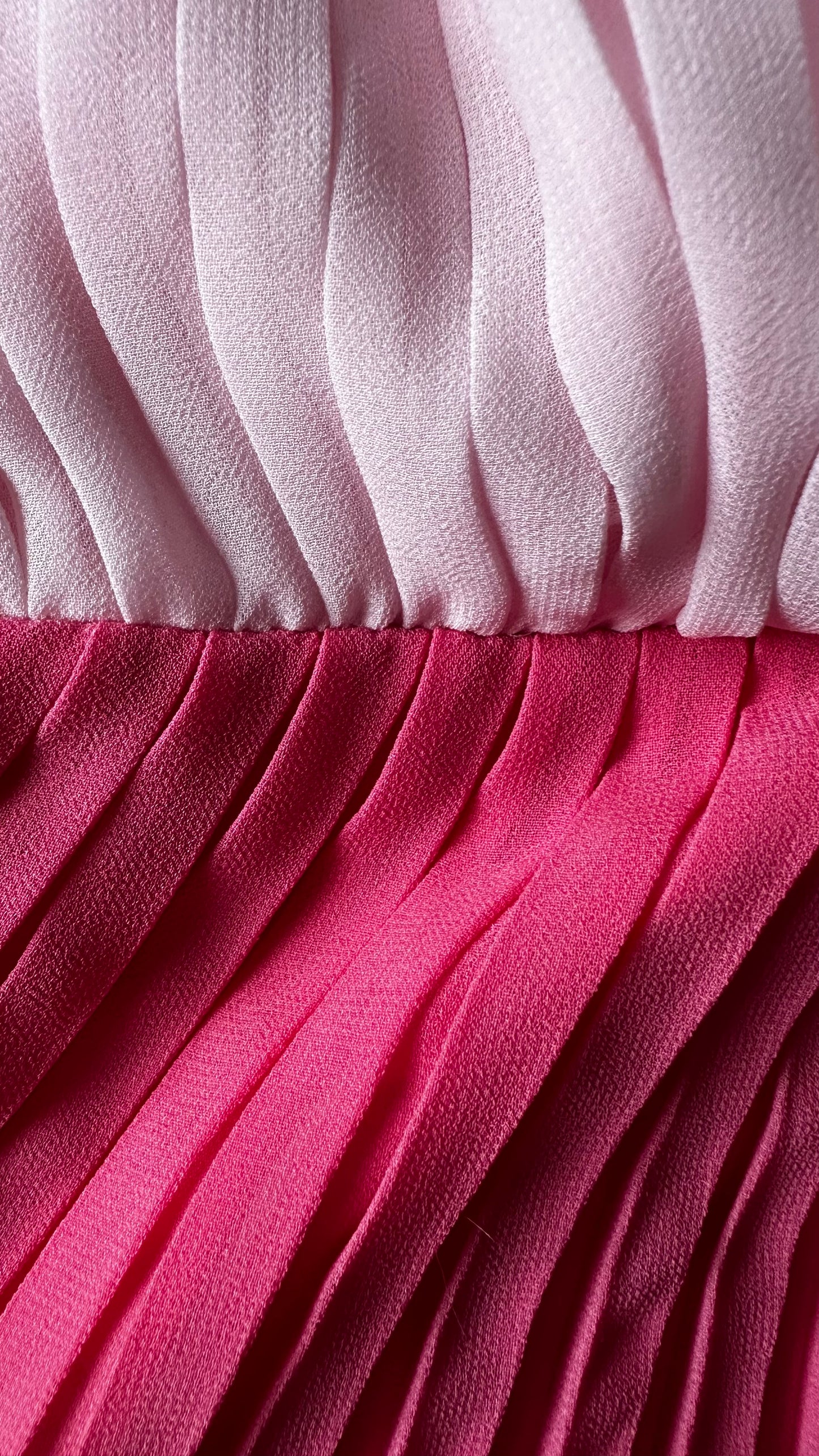 Warehouse rose dark pink pleated midi wedding guest event dress medium UK 12 vgc