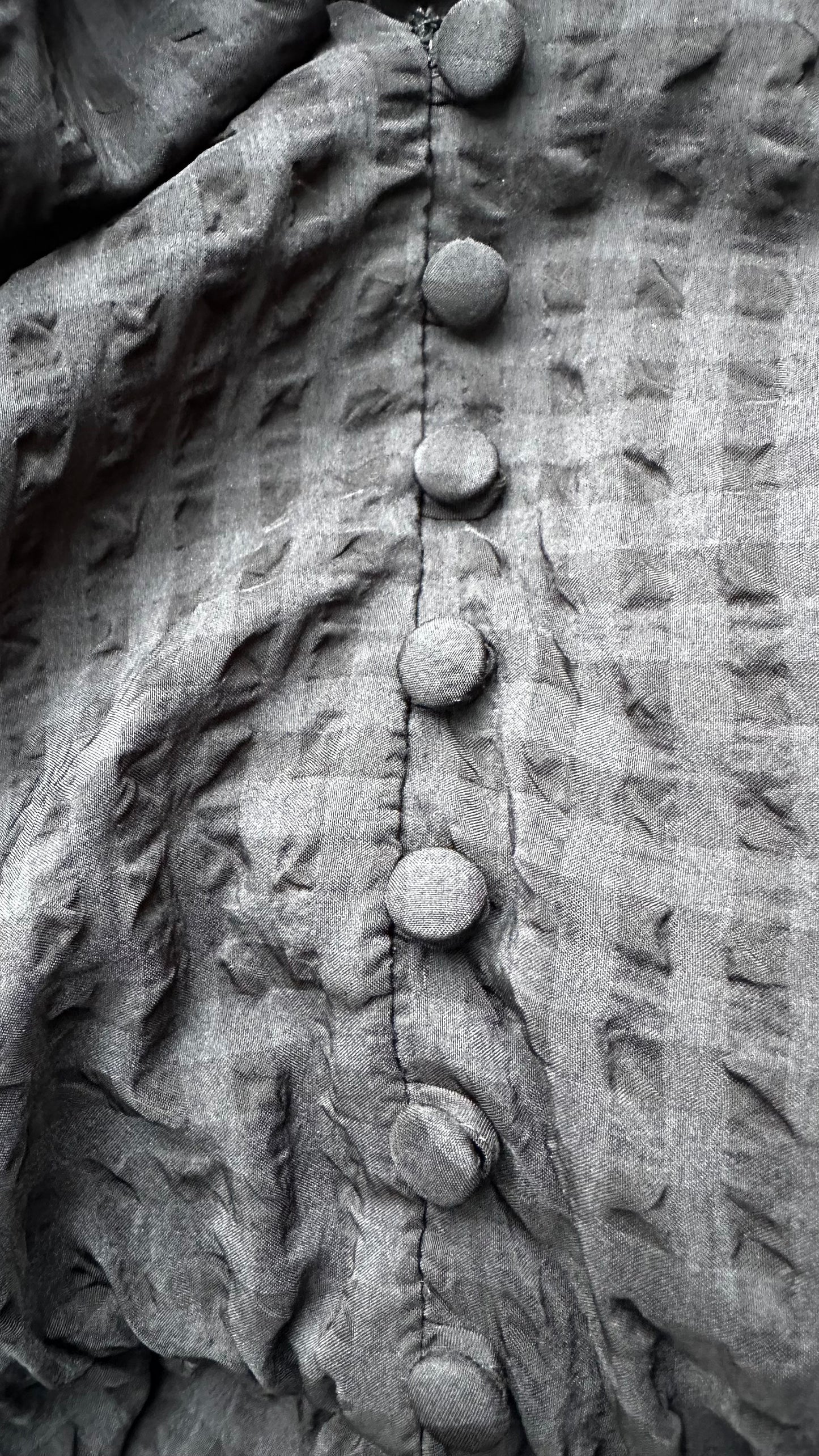 Ro & Zo black gingham check hi low ruffle medium UK 14 vgc