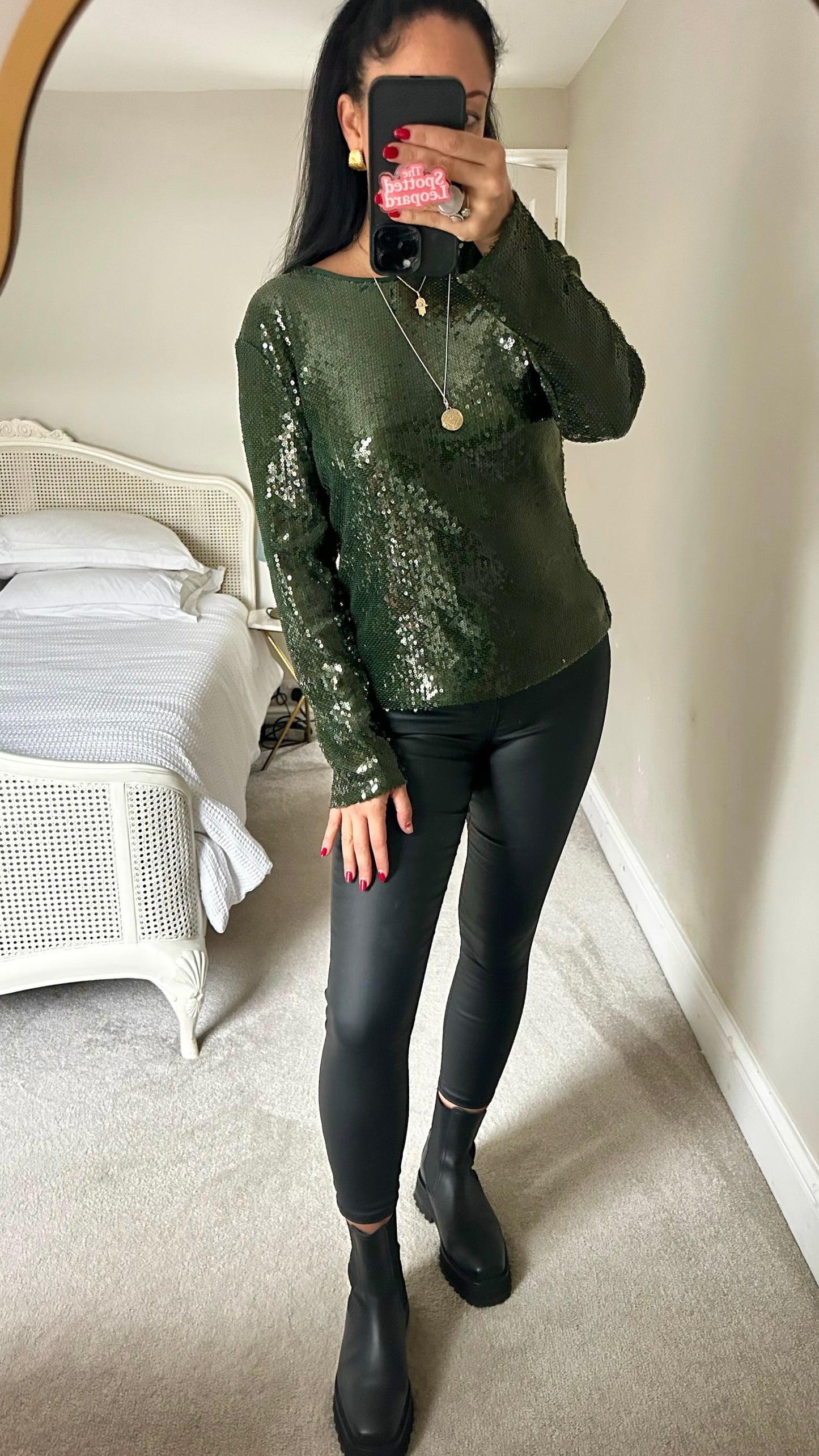 Topshop black matte wetlook leggings small S petite UK 8 XMS25