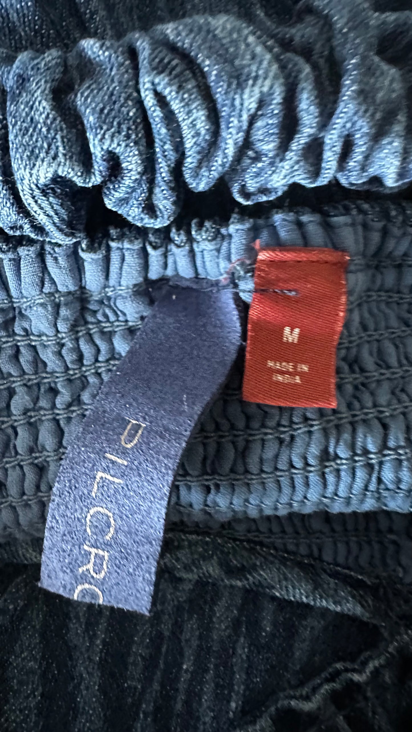Pilcro @ Anthropologie blue denim animal print mini holiday casual dress medium UK 12-14 vgc