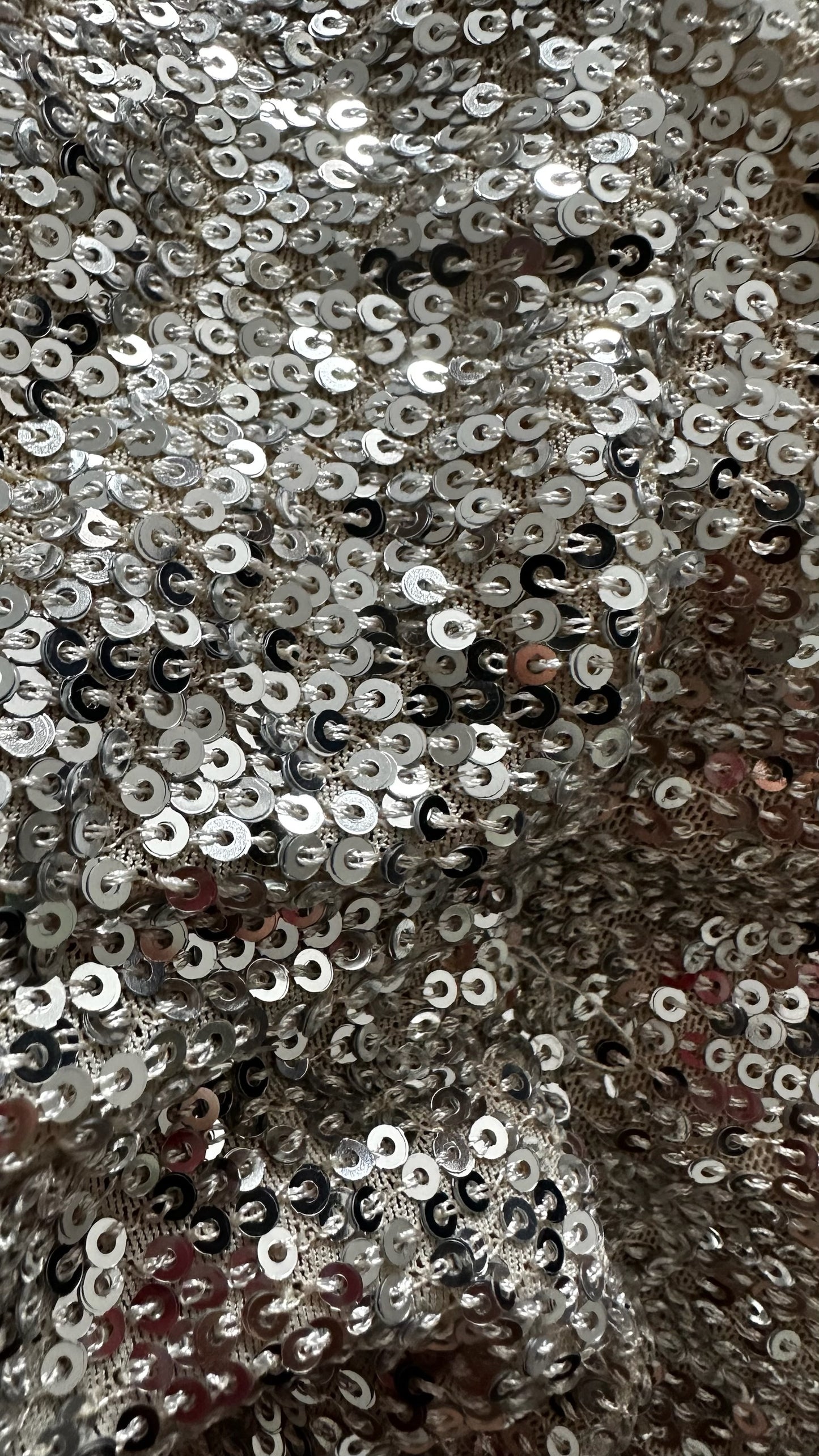 Whistles silver sequin midi skirt medium large UK 10-12 Christmas event XMS25