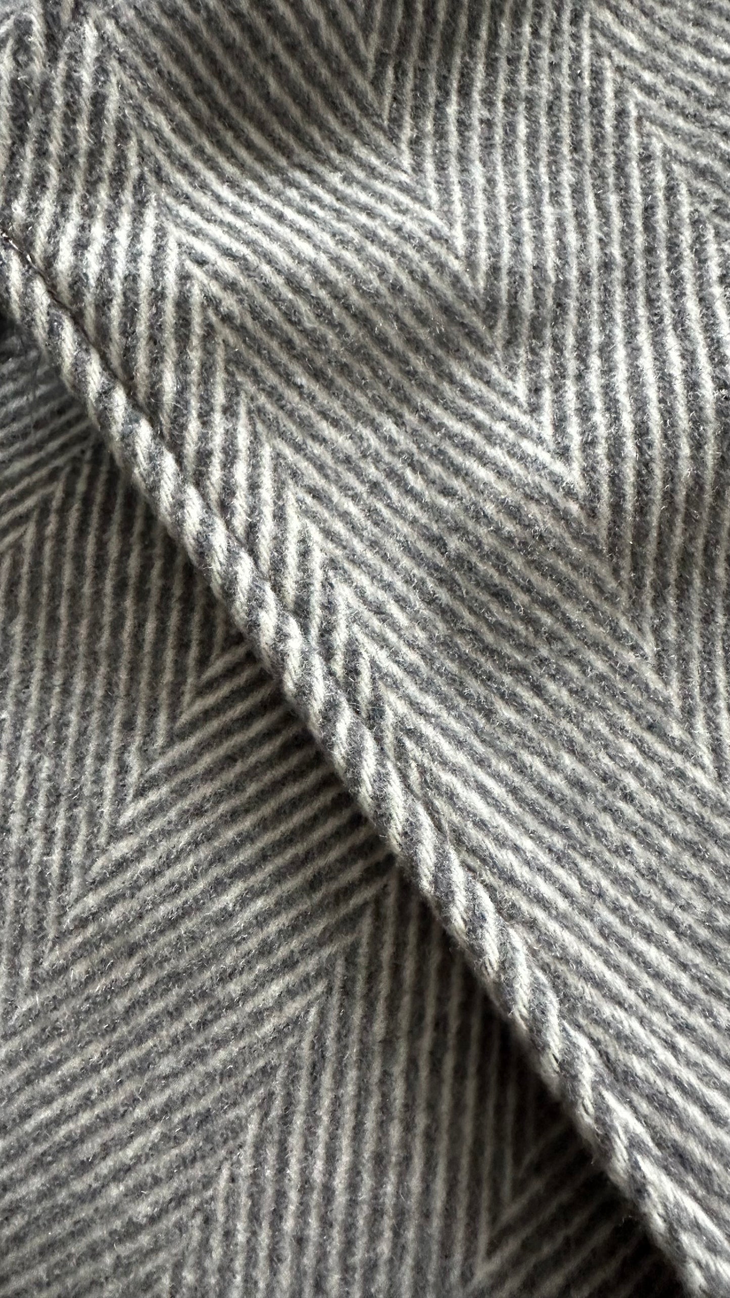 Selected Femme @ Anthropologie grey herringbone long coat small UK 8 new bnwt