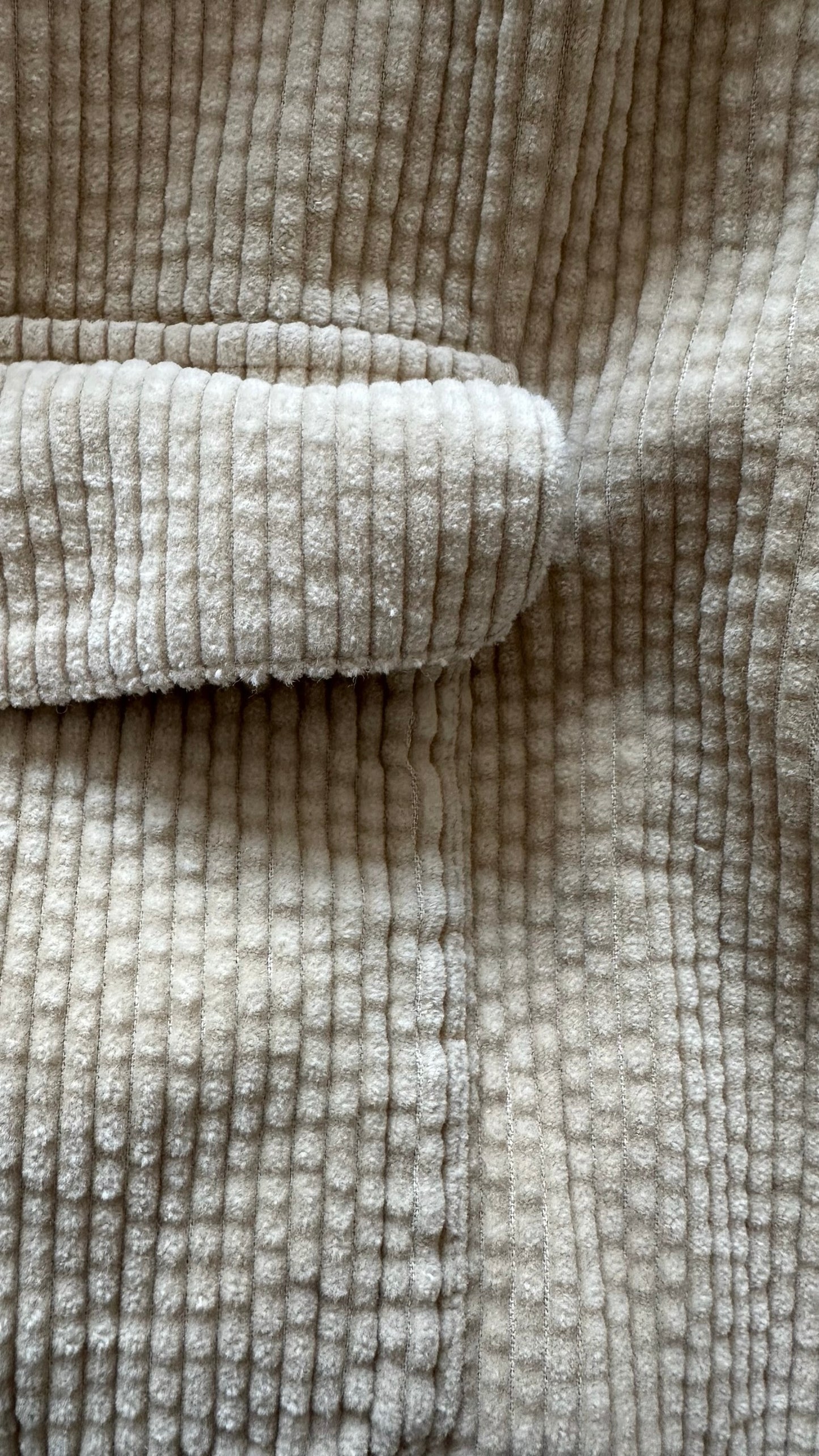 &Other stories beige cream corduroy oversize overshirt shacket extra large XL UK 14 new condition