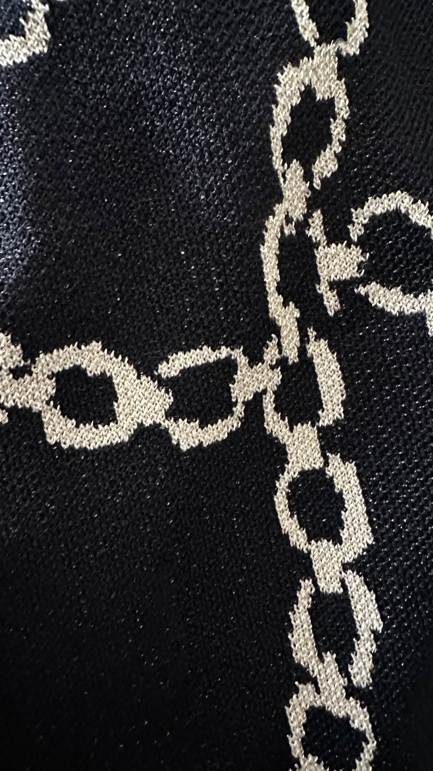 KITRI black gold chain knitted one shoulder gala party dress long small medium UK 10-12 new bnwt