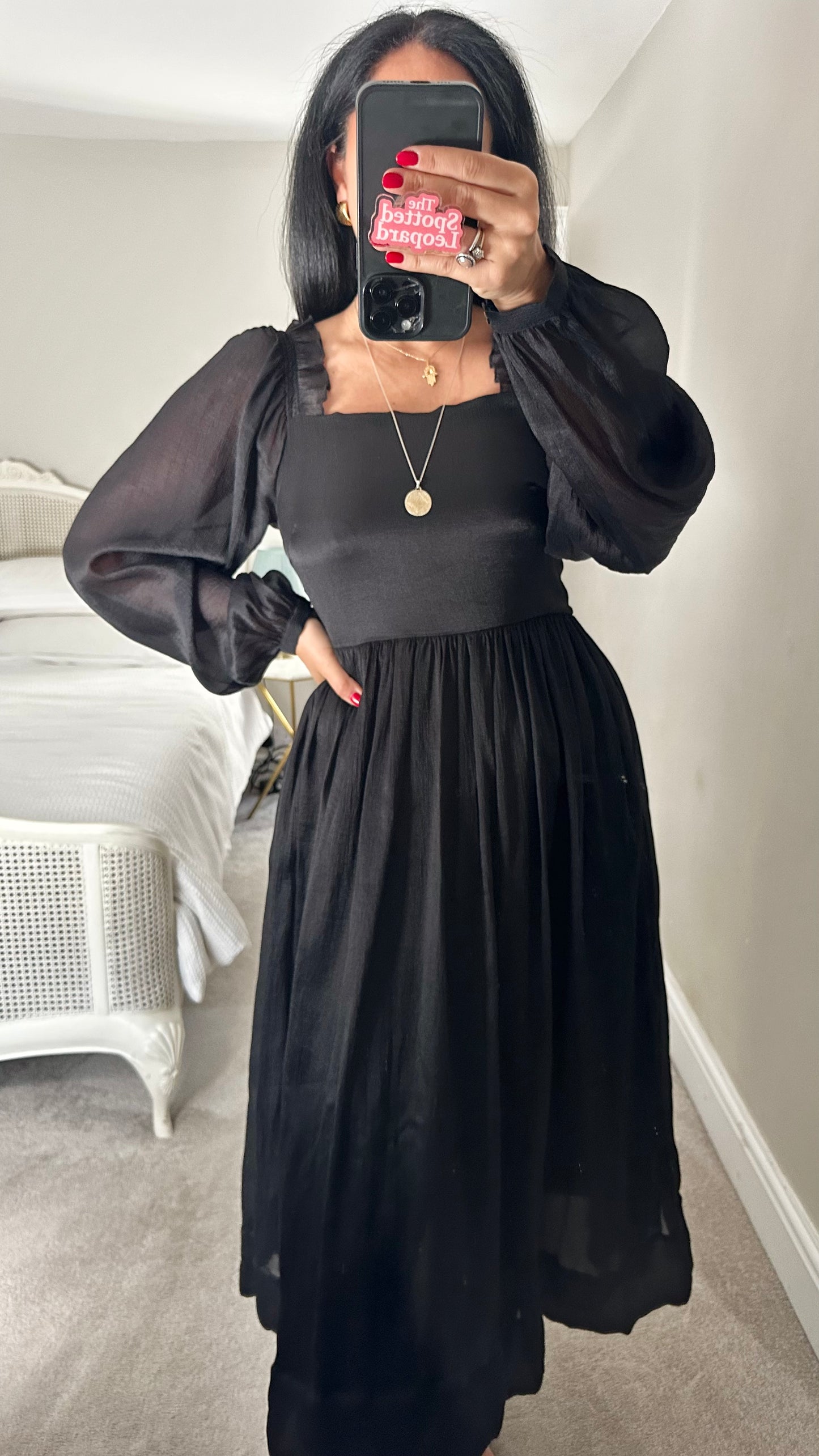 Selected Femme @ Anthropologie black event midi dress small medium UK 10-12 vgc