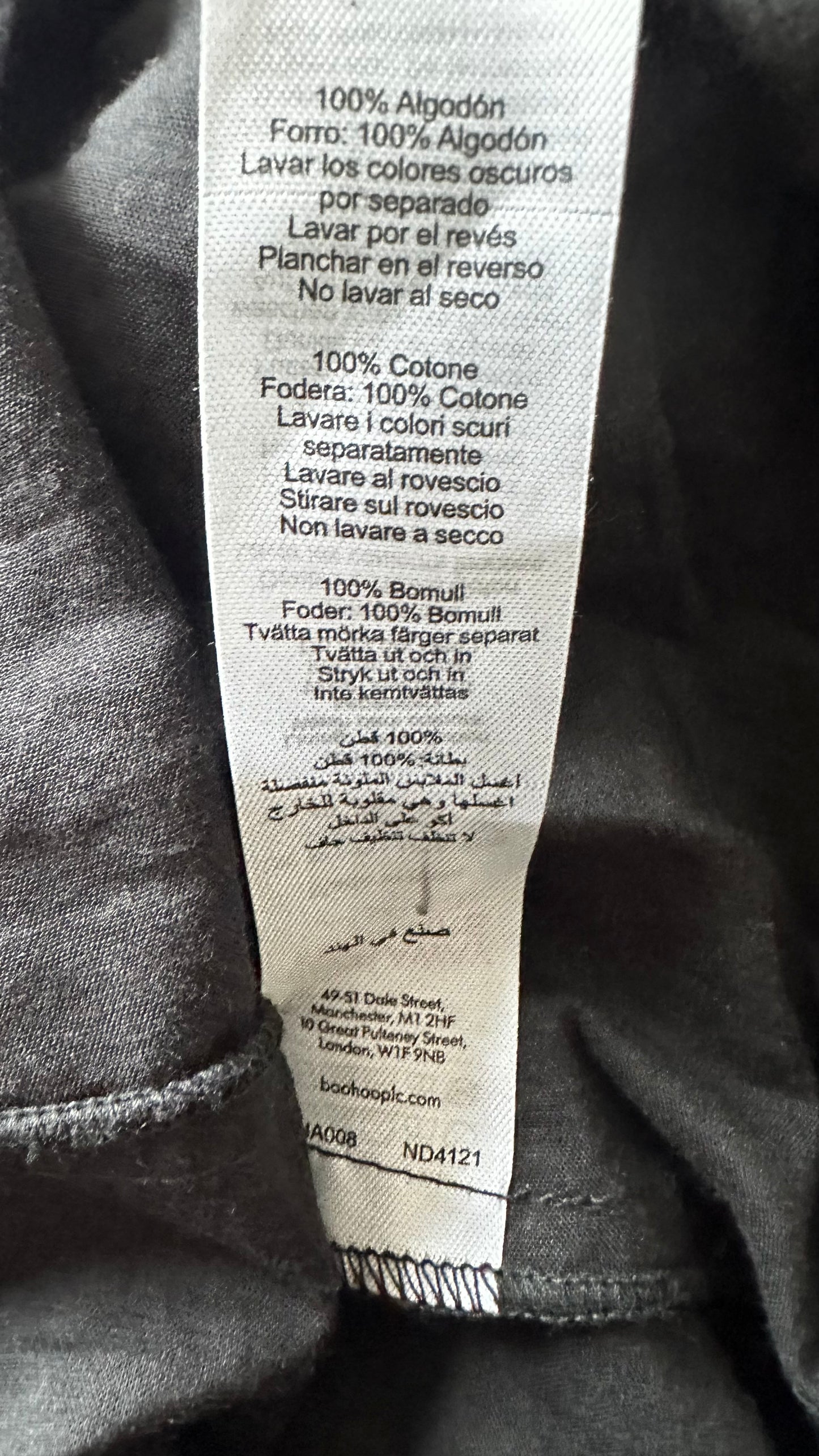 Warehouse black cotton maxi long holiday dress medium UK 12 vgc