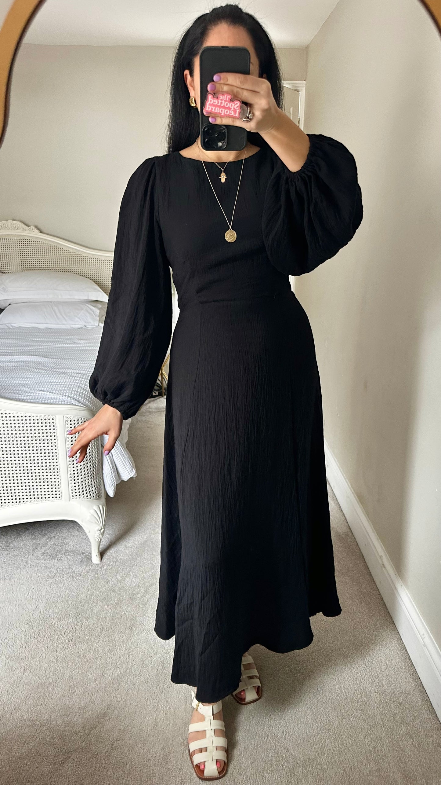 Nobody’s Child black tie back event dress maxi long midi UK 12 14 medium linen blend