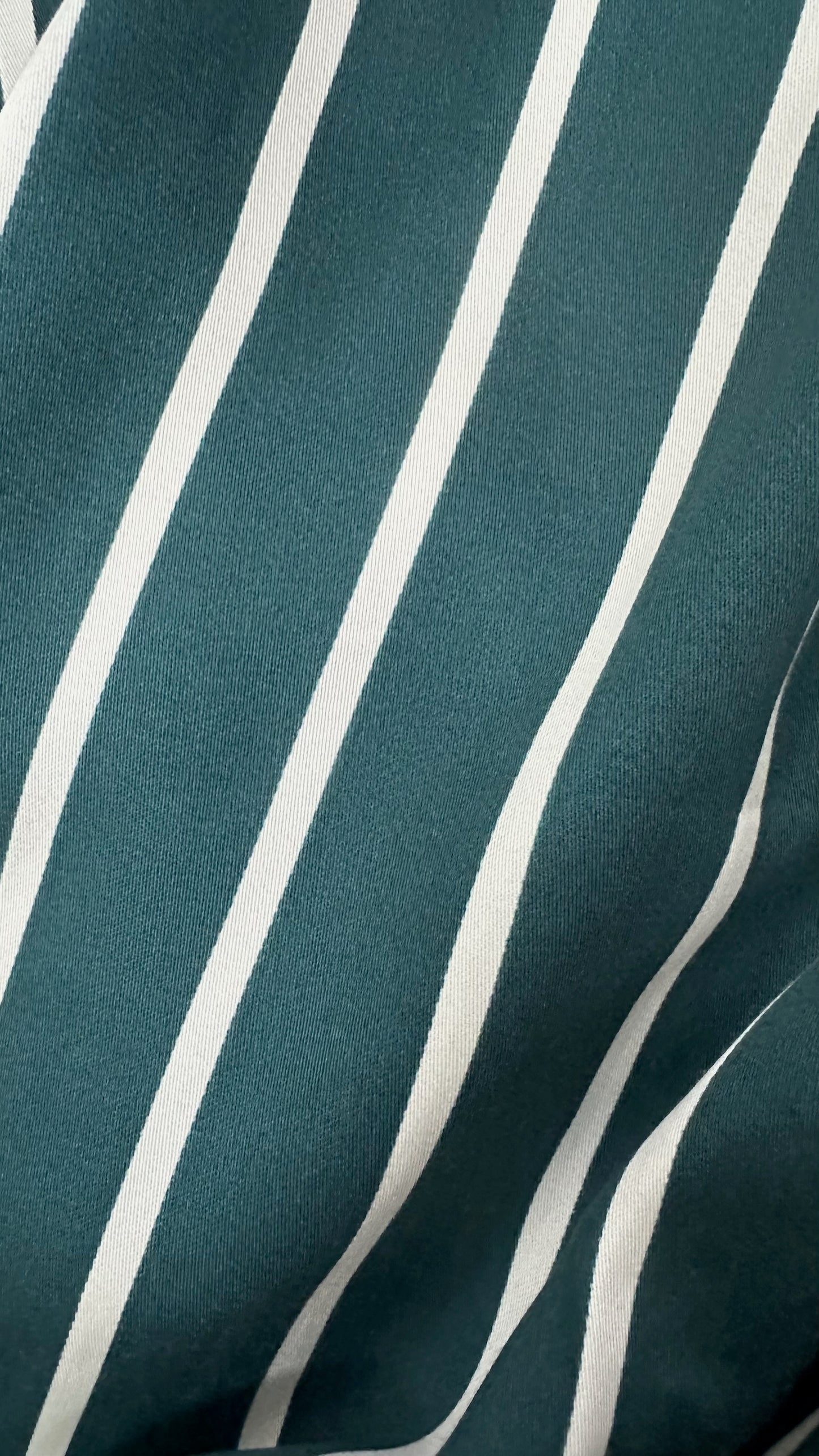 Whistles dark green white stripe trousers small UK 10 vgc