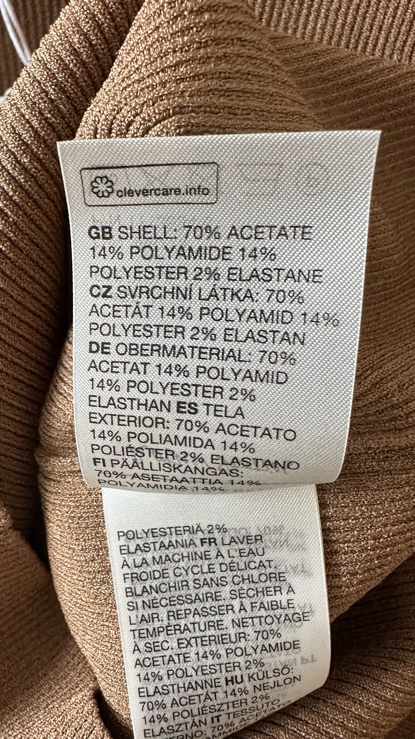 & other stories brown mocha knitted top jumper small UK 8-10 vgc w25
