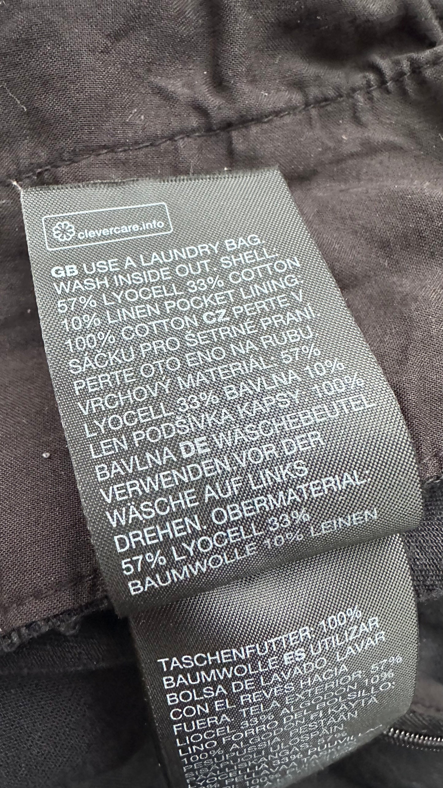 & other stories black linen blend jumpsuit playsuit trousersuit small UK 10 vgc