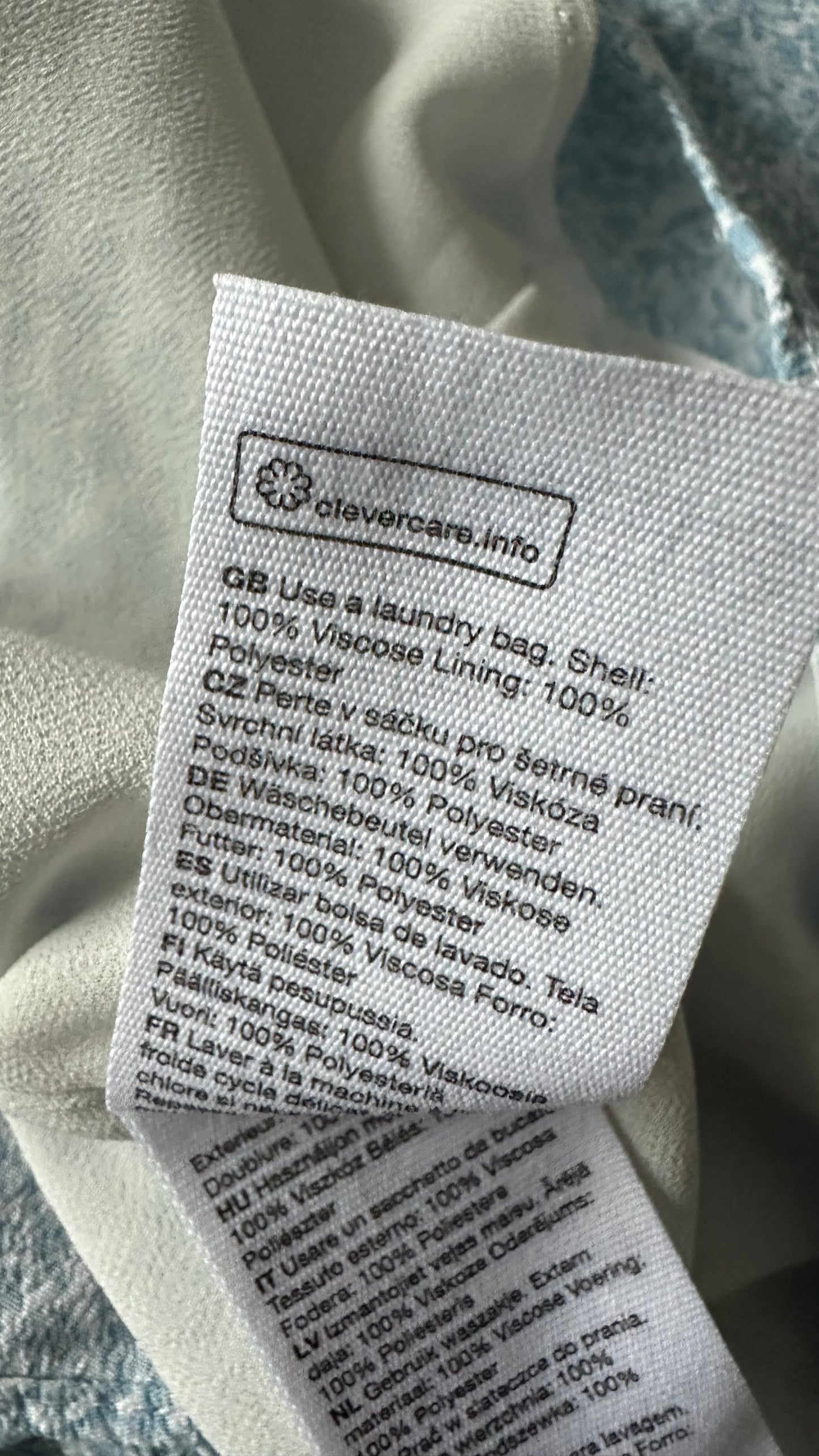 & other stories light blue white floral midi dress small UK 8 vgc