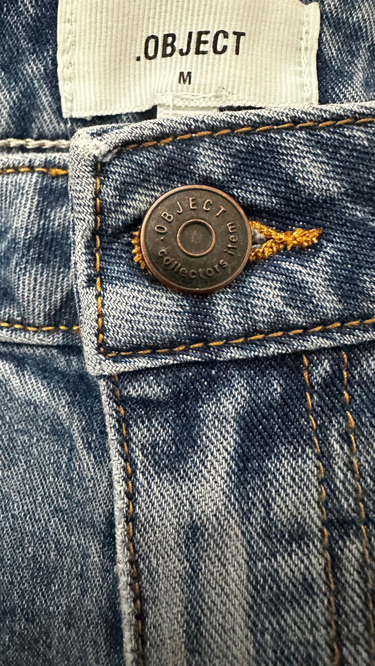 Object @ASOS blue navy denim jeans shorts small UK 10 vgc