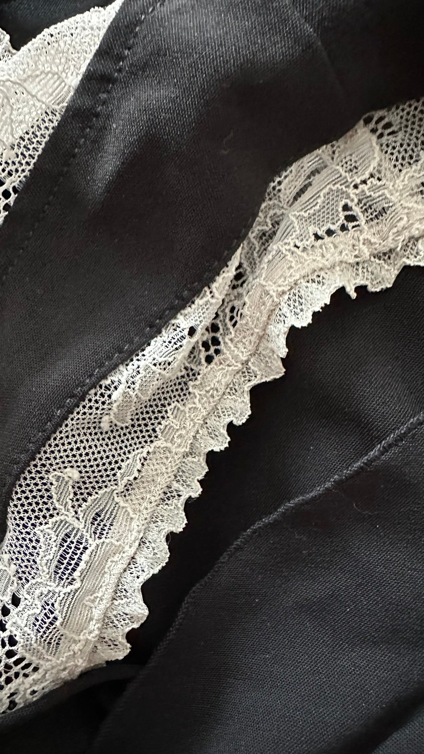 Zara black lace bralet detail sidesplit midi maxi evening dress medium M UK 10 vgc