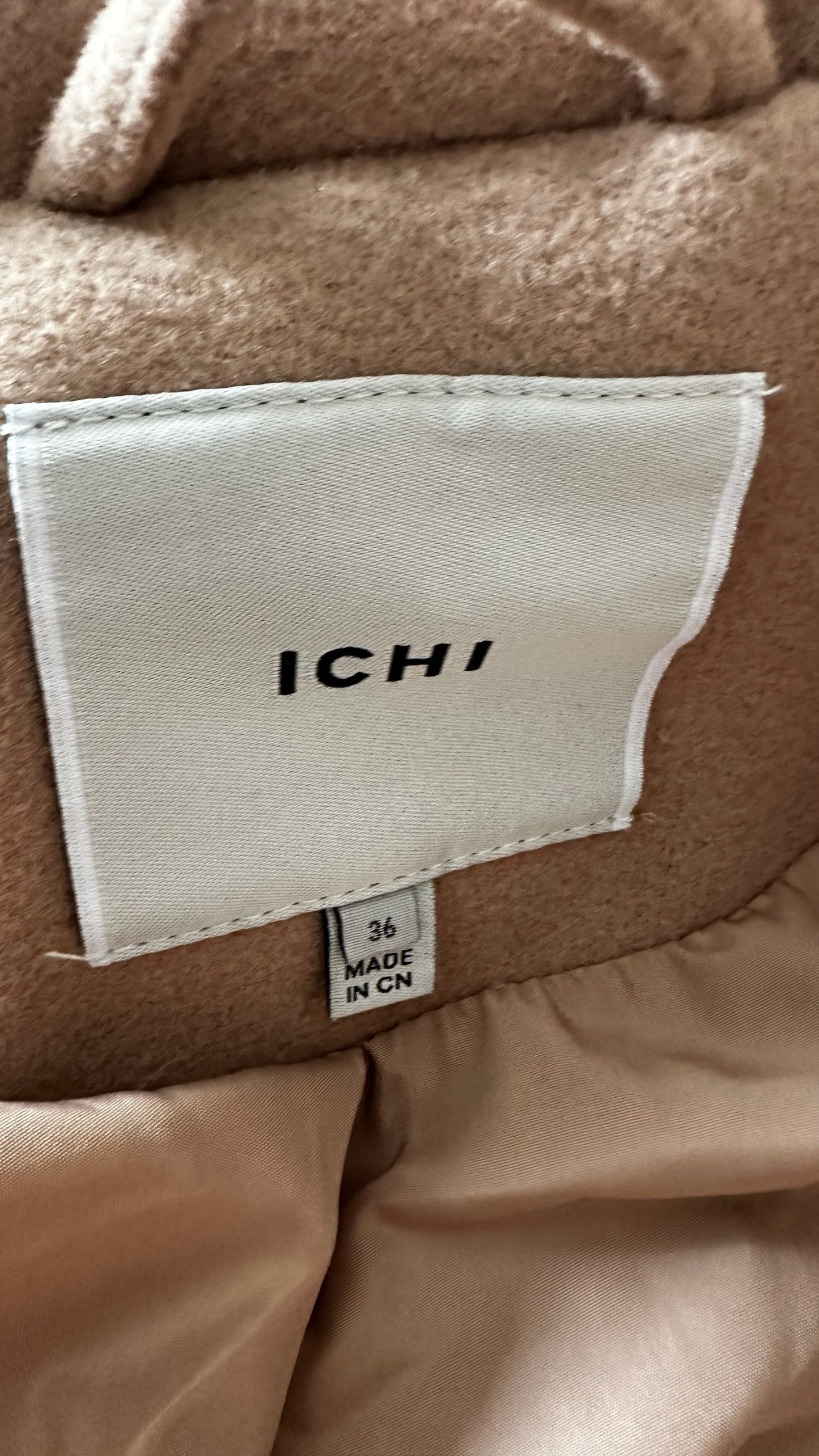 Ichi cream beige formal coat small UK 8 vgc