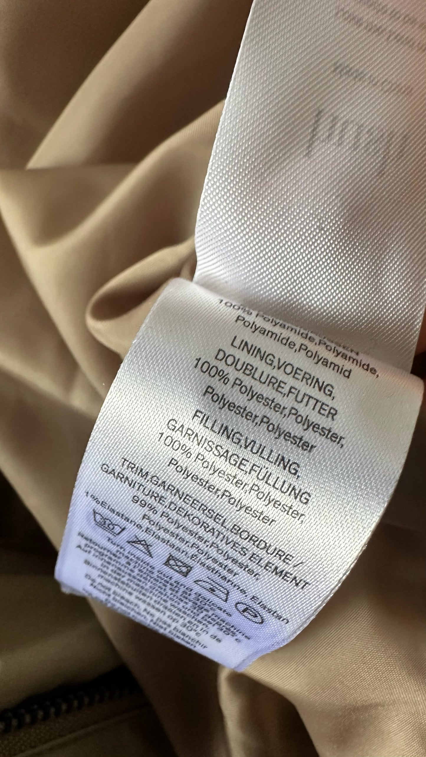 HUSH khaki green puffer quilted jacket coat small UK 8-10 vgc XMS25