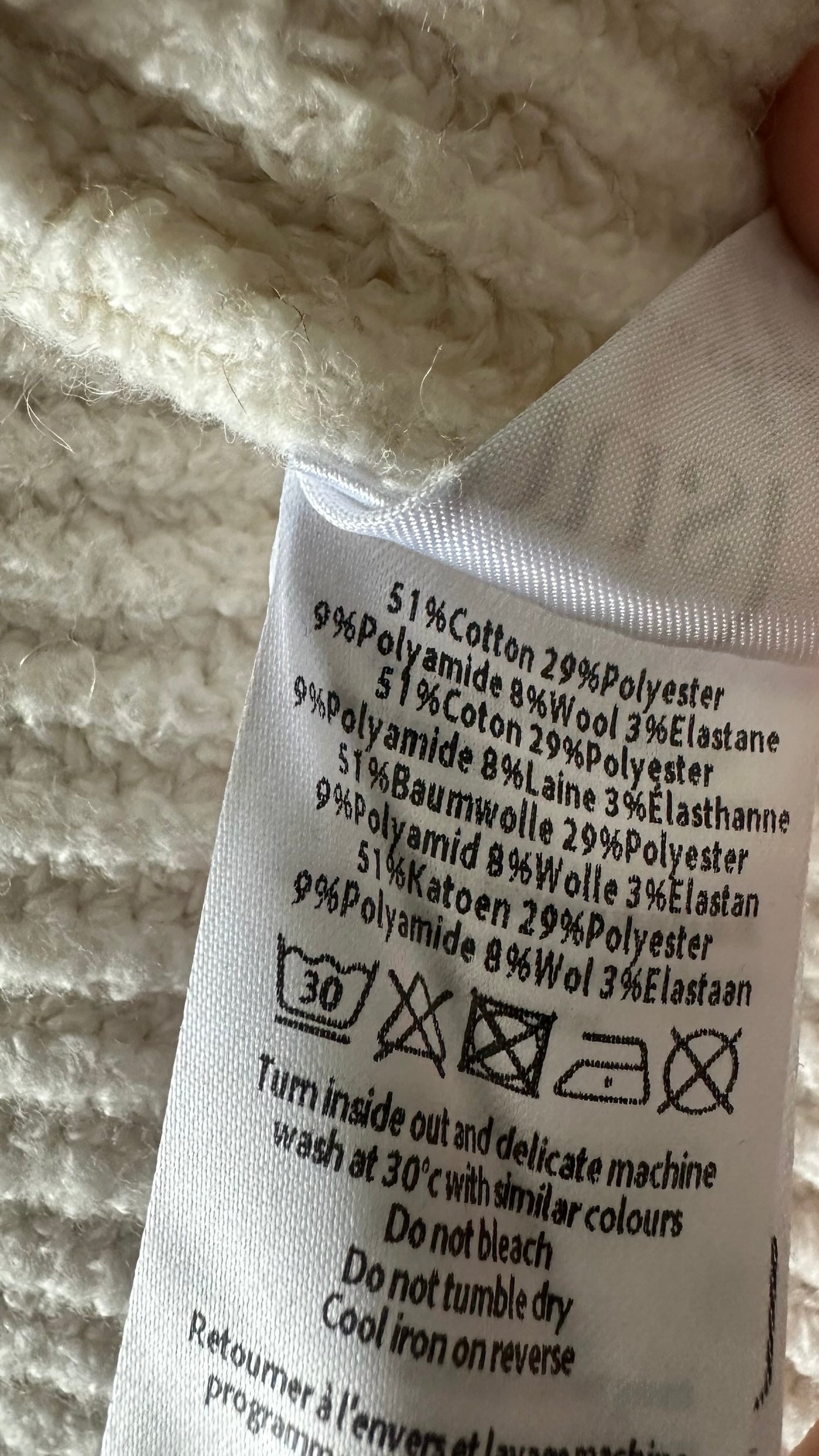 Hush cream knit wrap cardigan jumper XL extra large UK 14 excellent used condition W25
