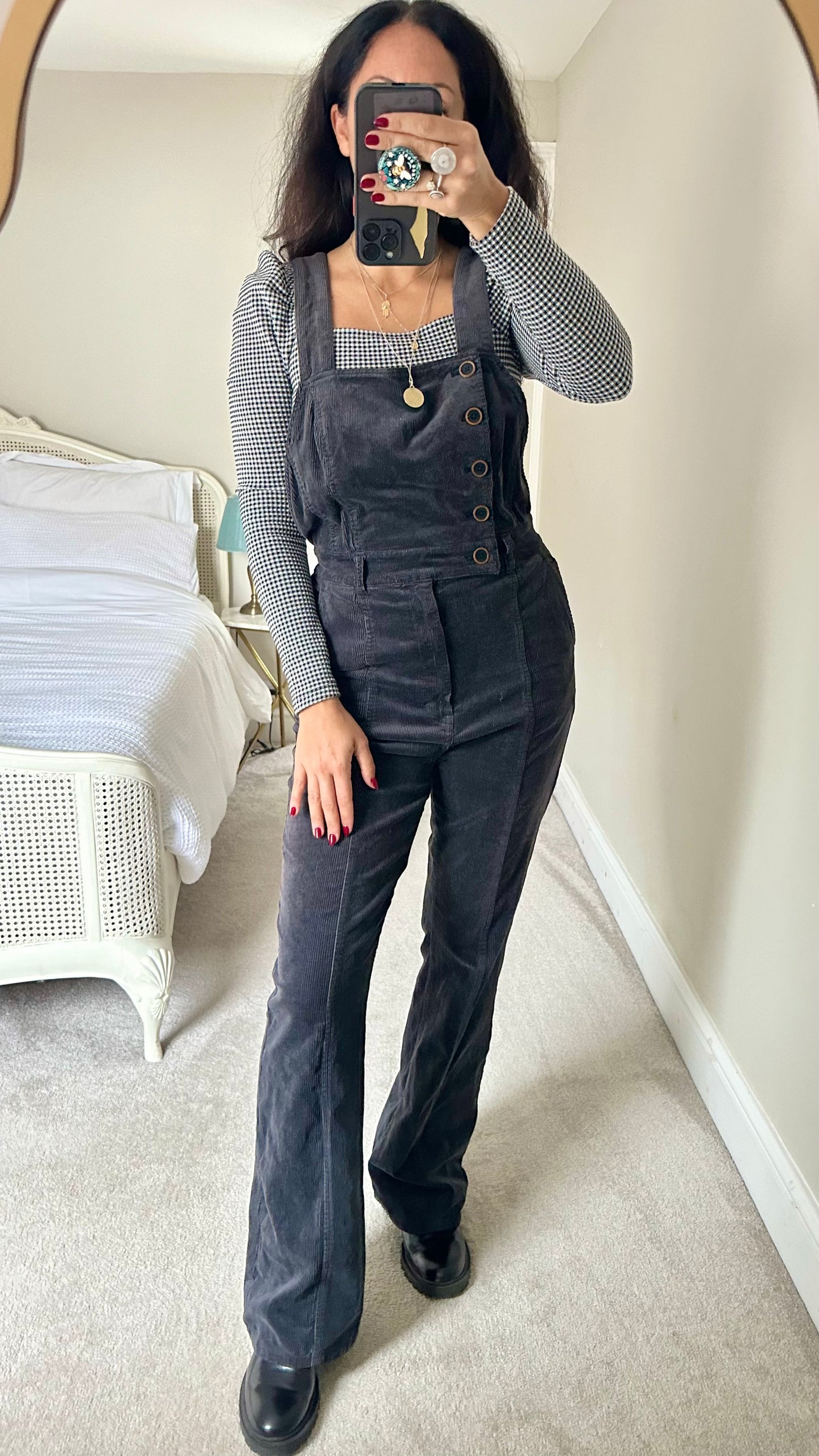 Pilcro @ Anthropologie corduroy jumpsuit Playsuit dungarees UK 12 vgc