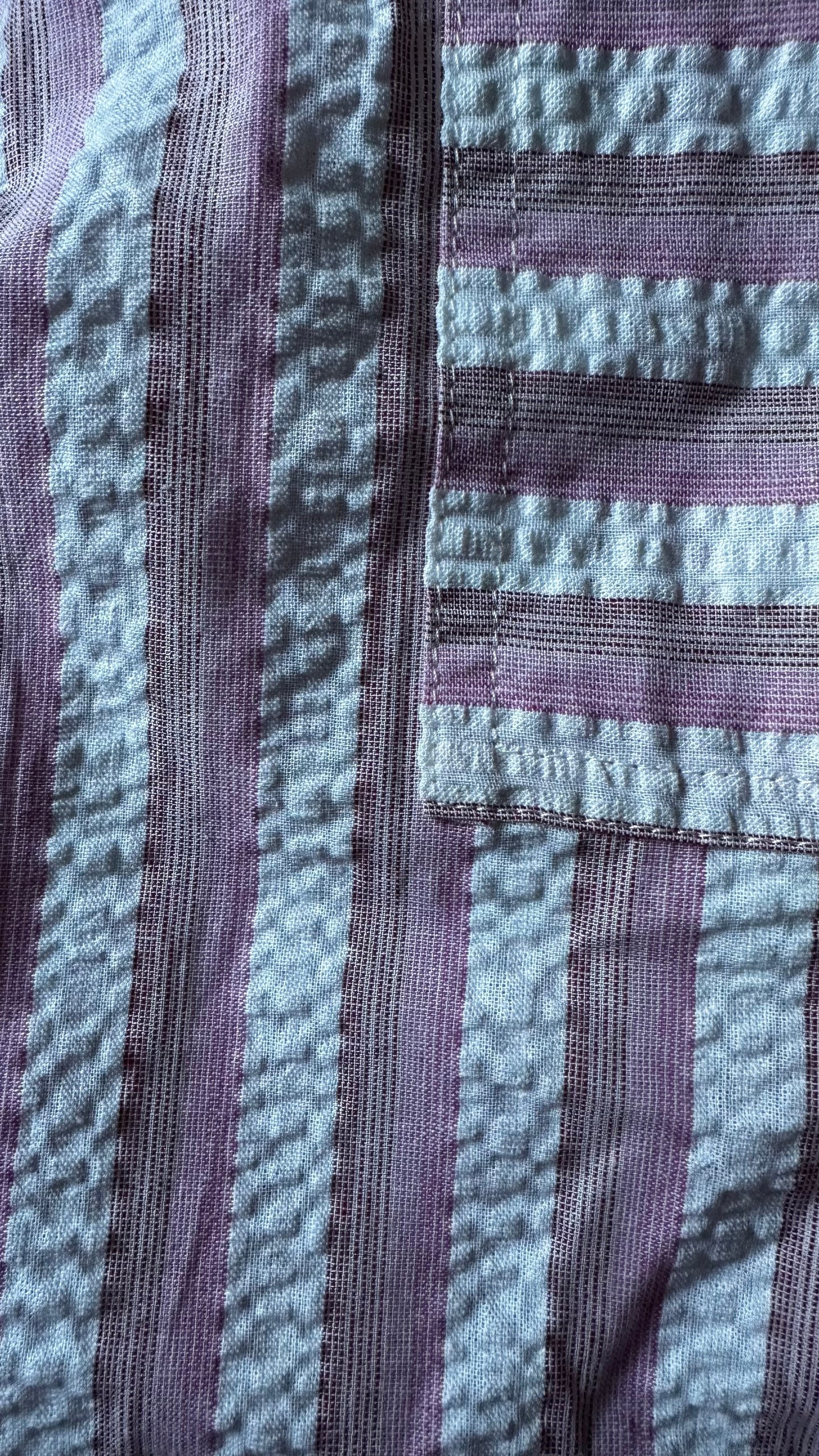 FRNCH pink white stripe mini shirt dress holiday medium UK 12-14 new bnwt