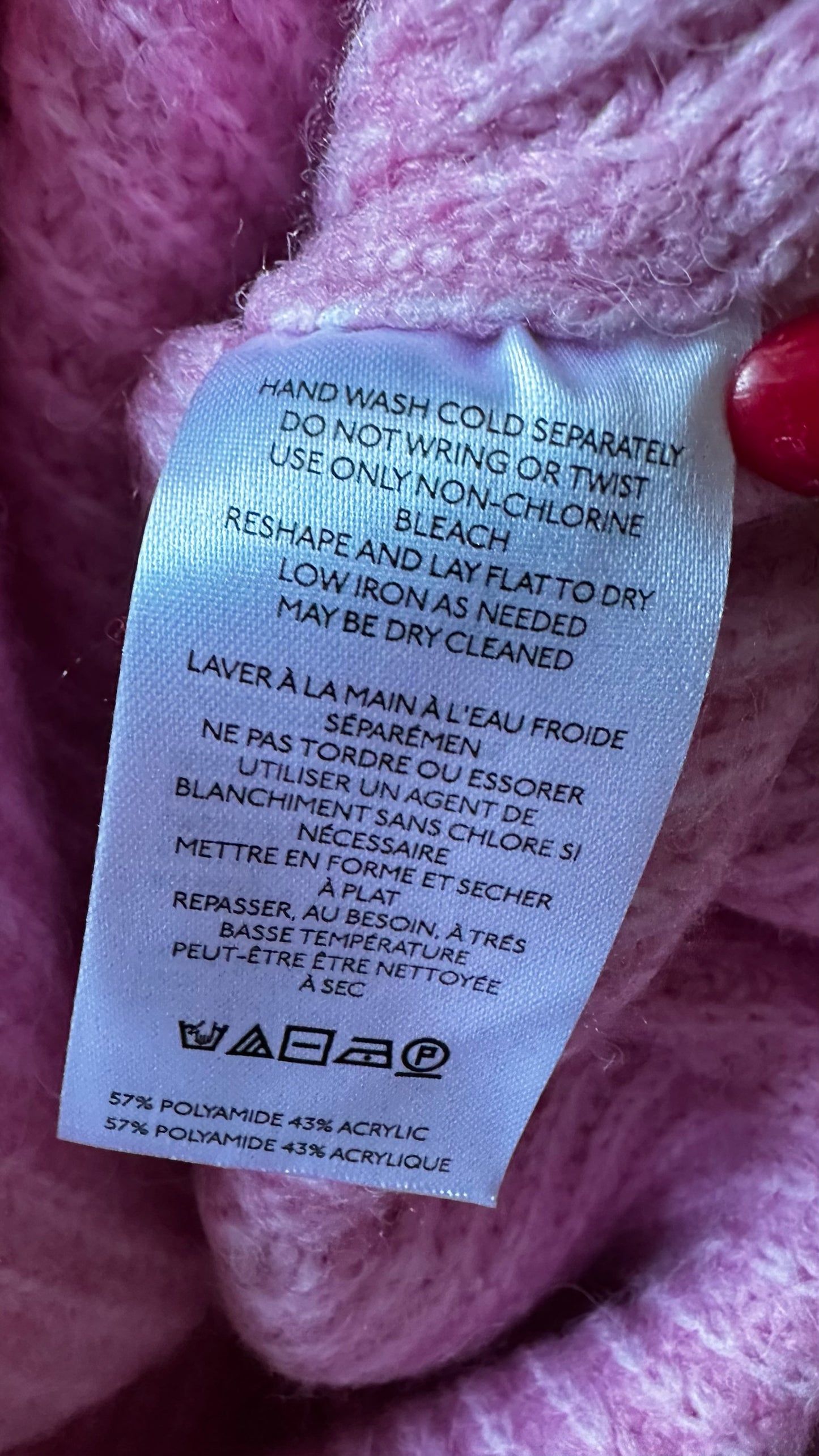 Pilcro @ anthropologie candy pink off shoulder knitted jumper small UK 8-10 vgc XMS25