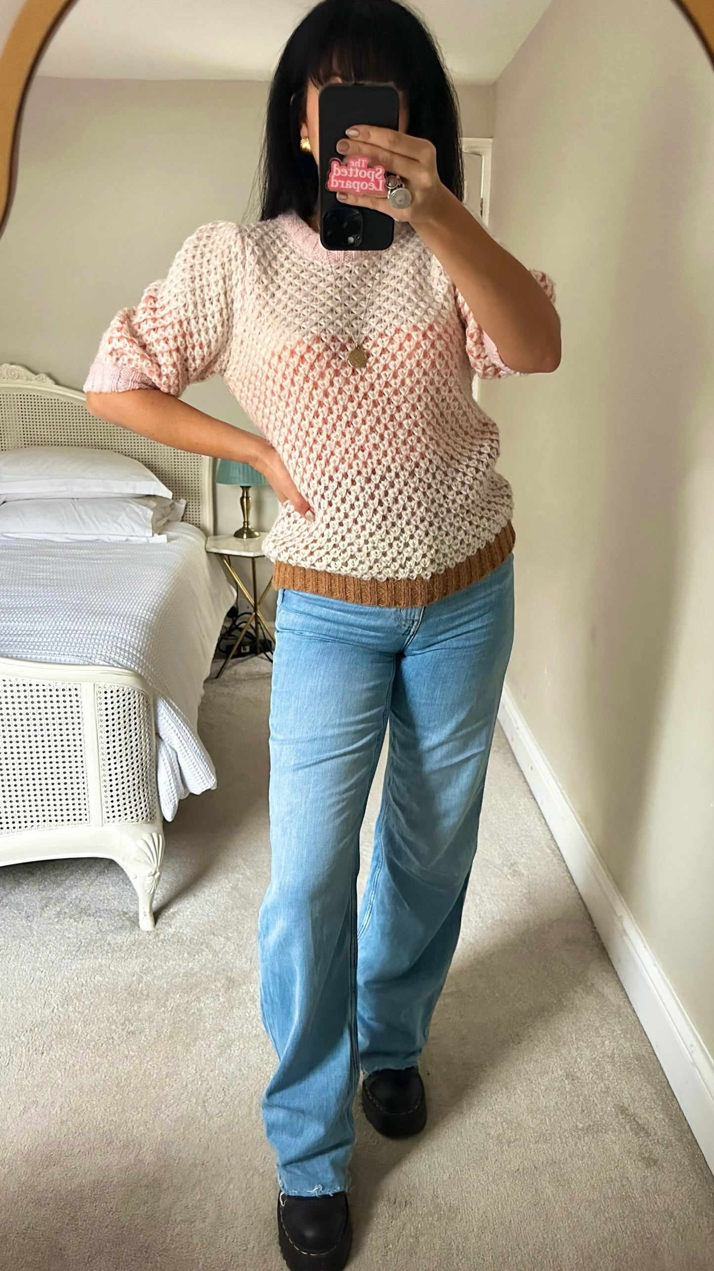 Numph @Anthropologie soft pink alpaca blend spring jumper small S UK 8-10 excellent used condition