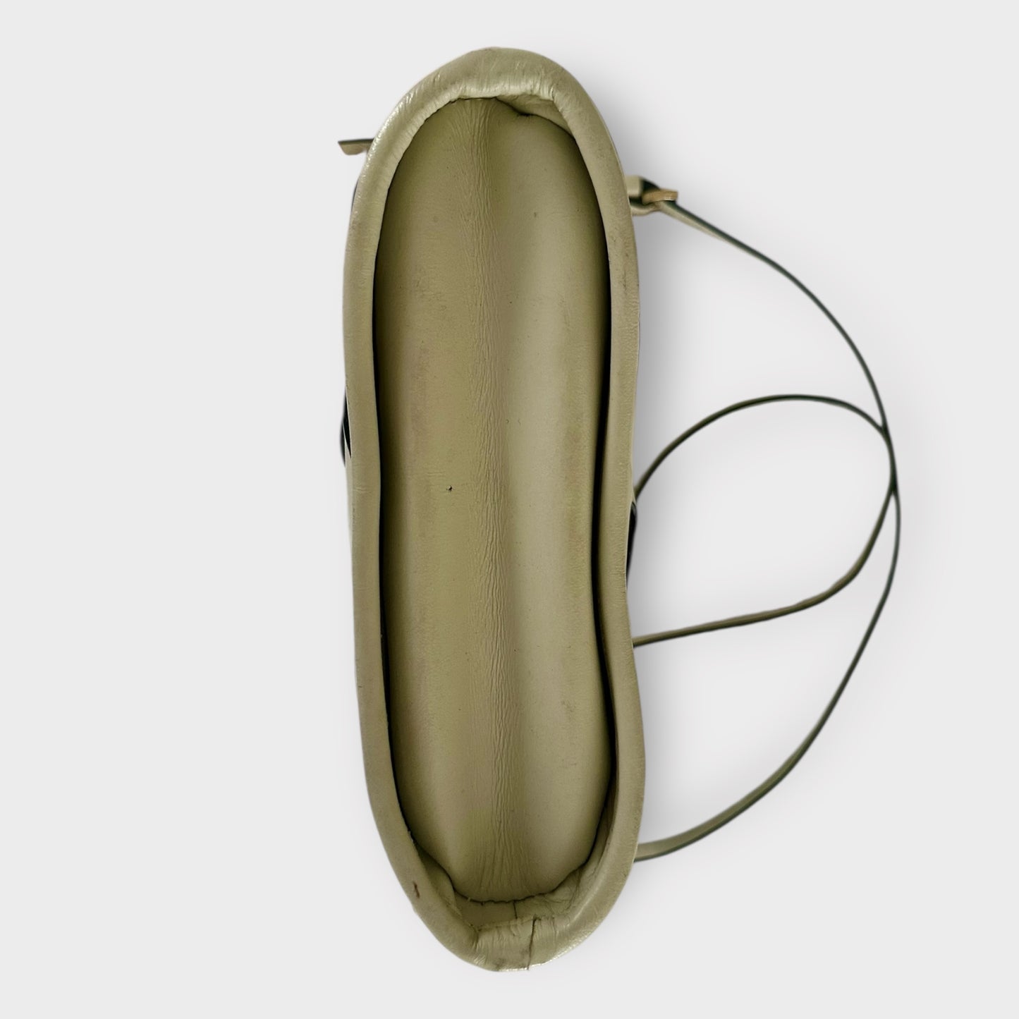 Zara cream buffalo leather woven handbag bag small vgc shoulder bag