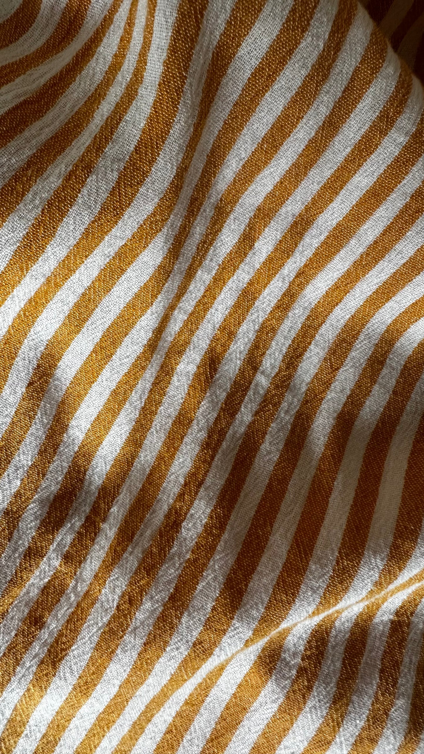 Warehouse orange white stripe midi long maxi dress medium UK 12-14 vgc