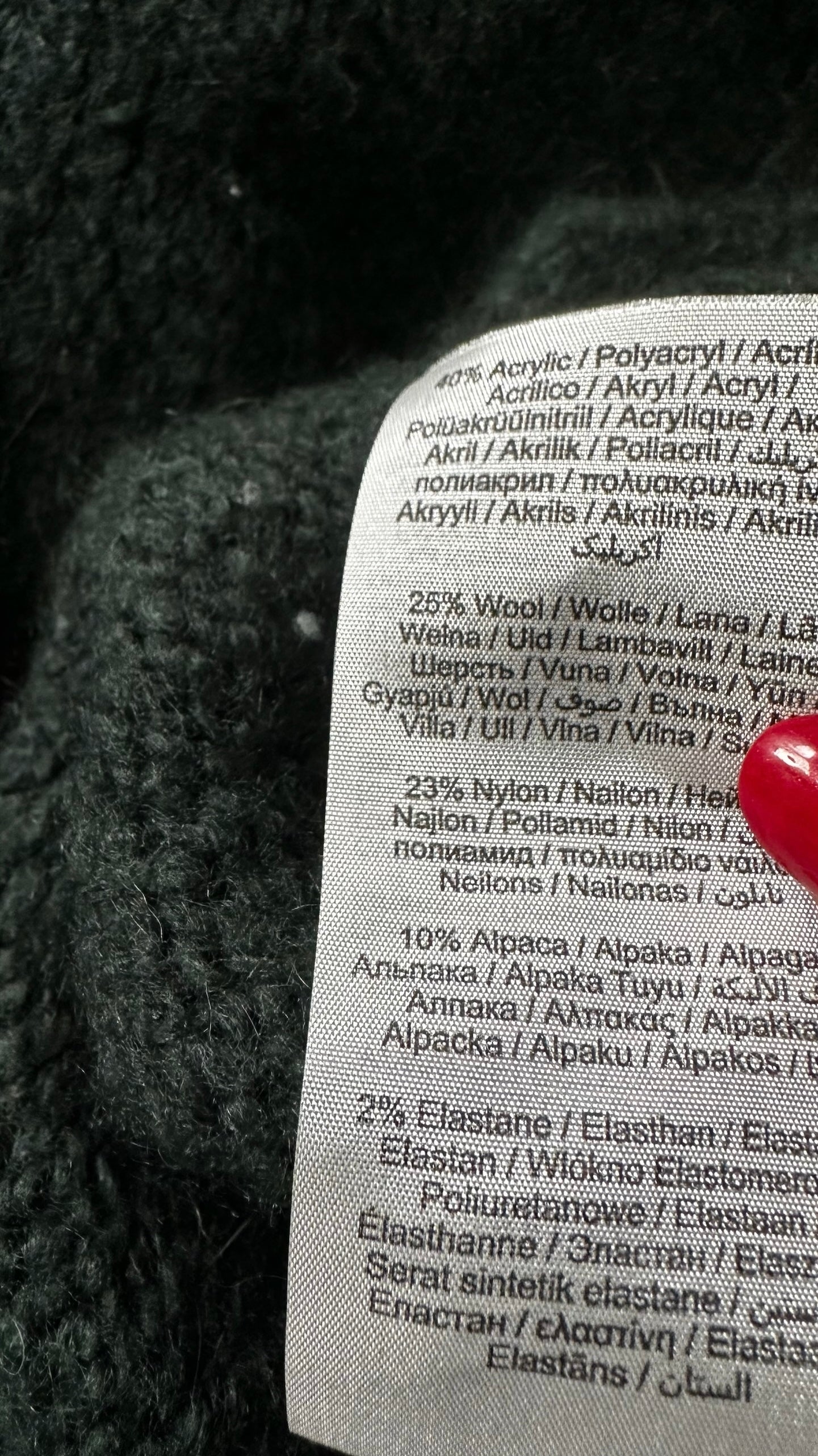 Selected femme @ Anthropologie deep green alpaca wool blend knitted jumper large L UK 12 excellent used condition