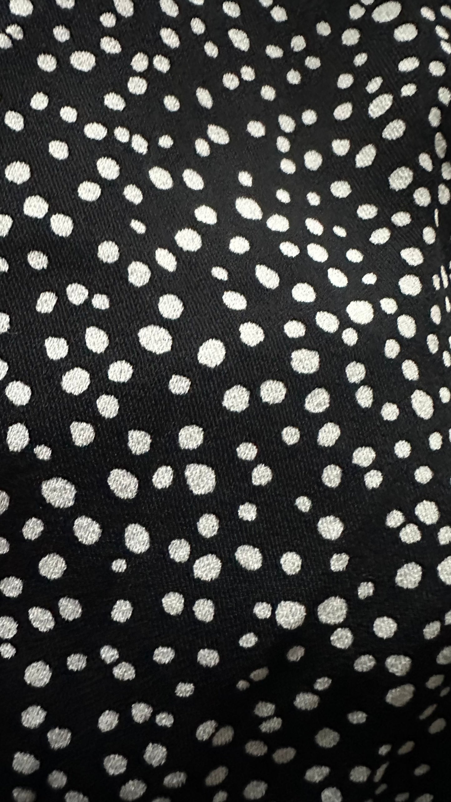 & other stories black white polka dot midi side split dress small medium UK 10 12-14 vgc