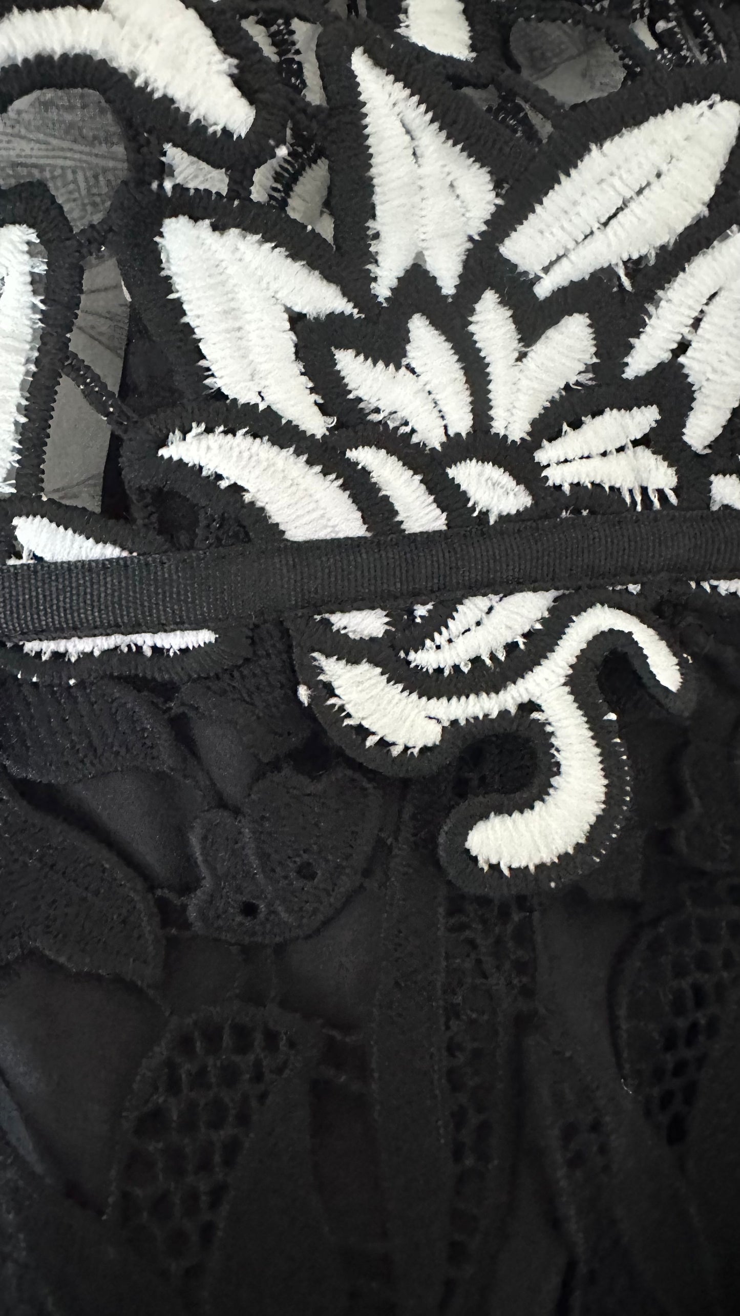 Topshop black lace mini dress small UK 10 event evening vgc