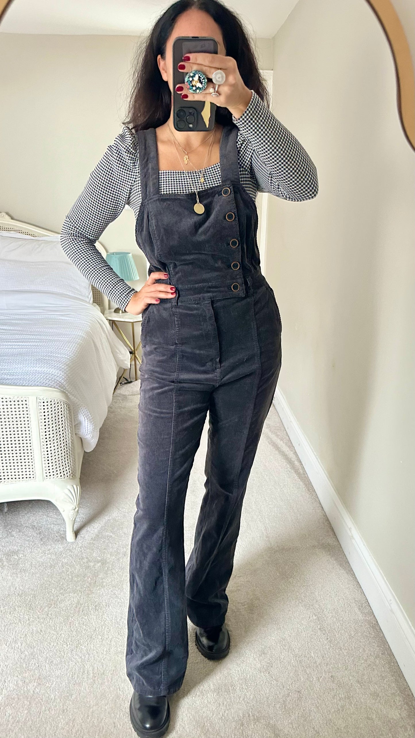 Pilcro @ Anthropologie corduroy jumpsuit Playsuit dungarees UK 12 vgc